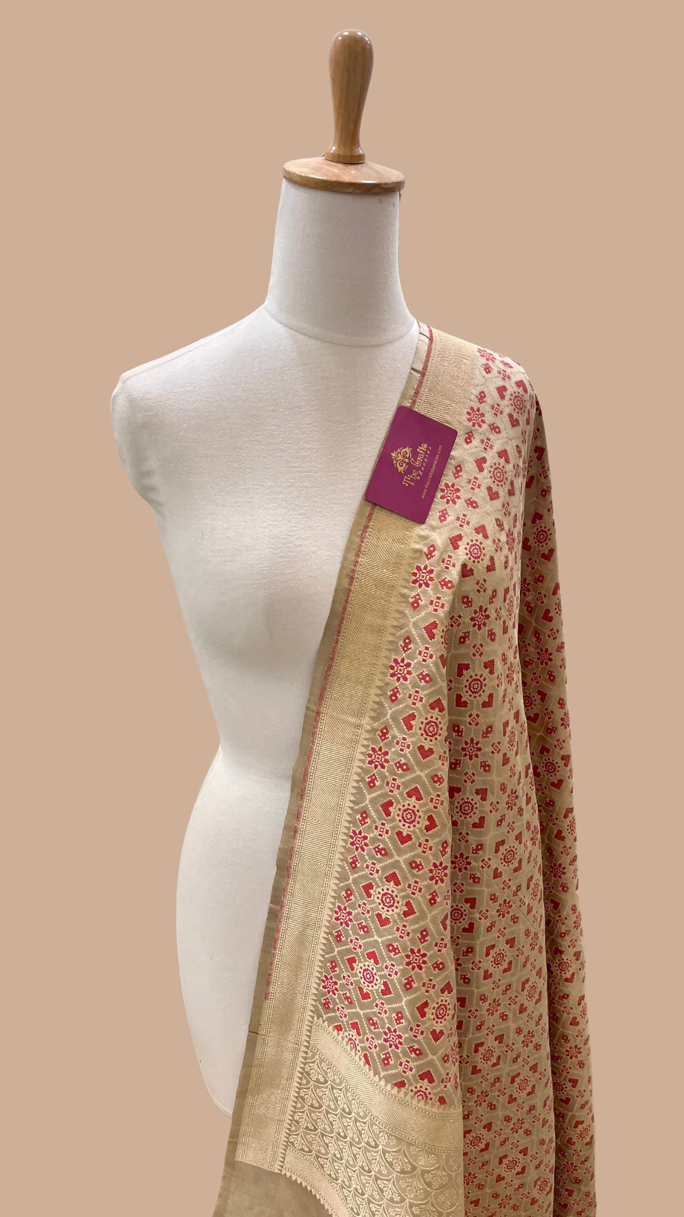 Pure Katan Silk Banarasi Handloom Dupatta