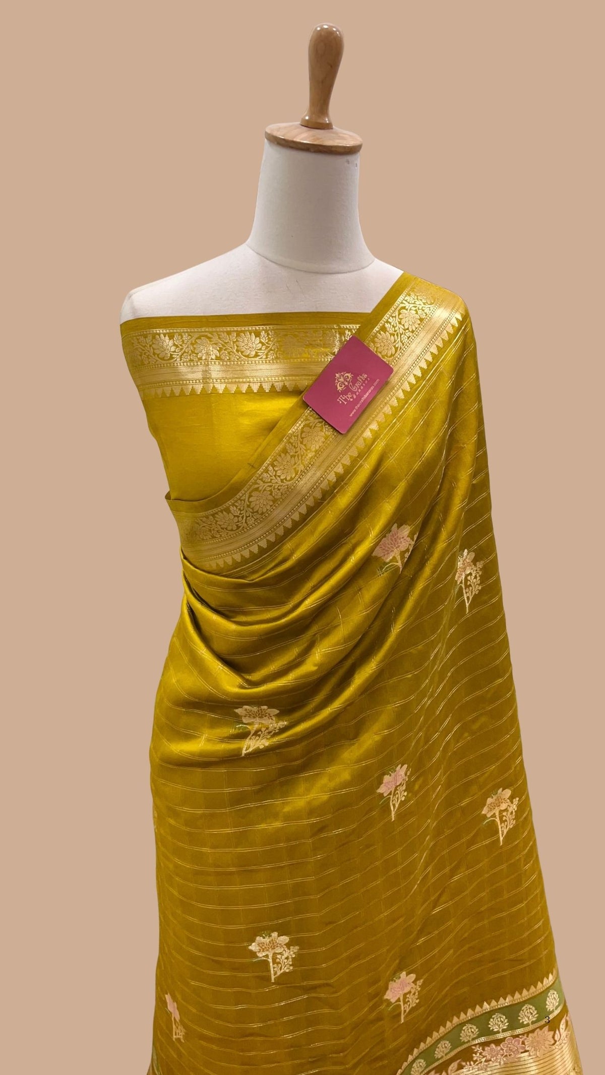 Pure Mango Silk Handloom Banarasi Saree