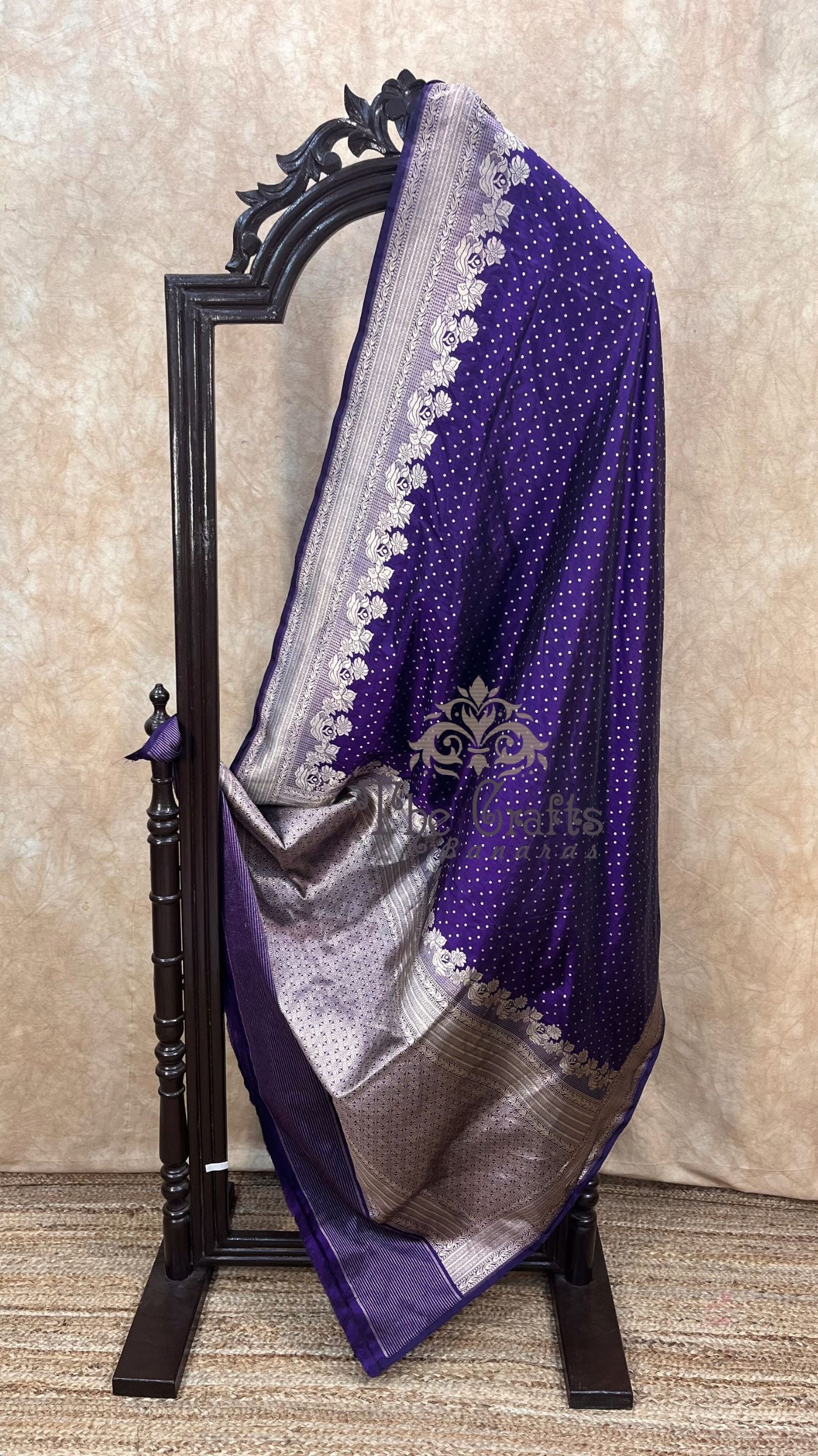 Pure Katan Silk Handloom Banarasi Saree - Chunri Buti