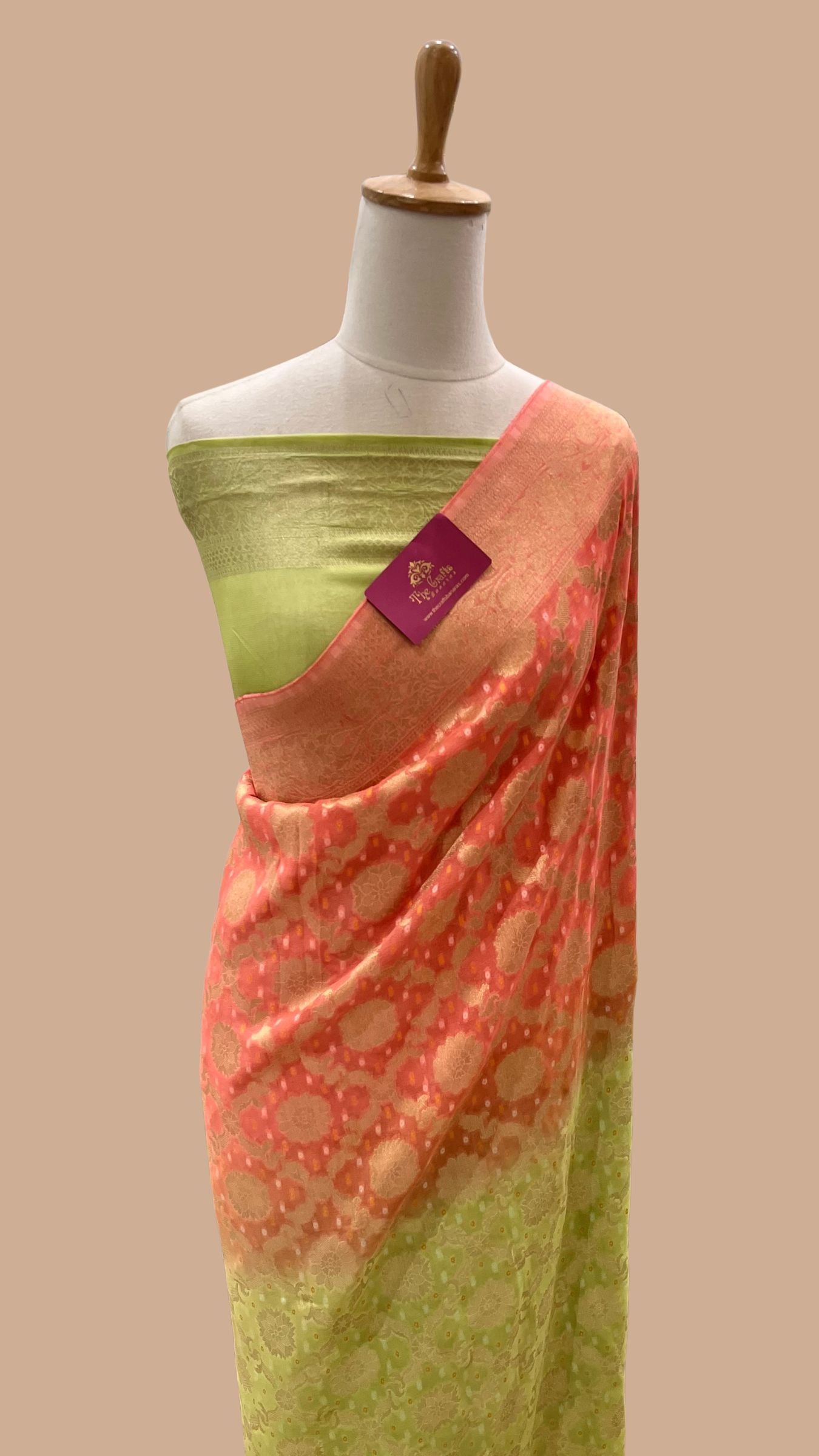 Pure Khaddi Viscose Banarasi Saree