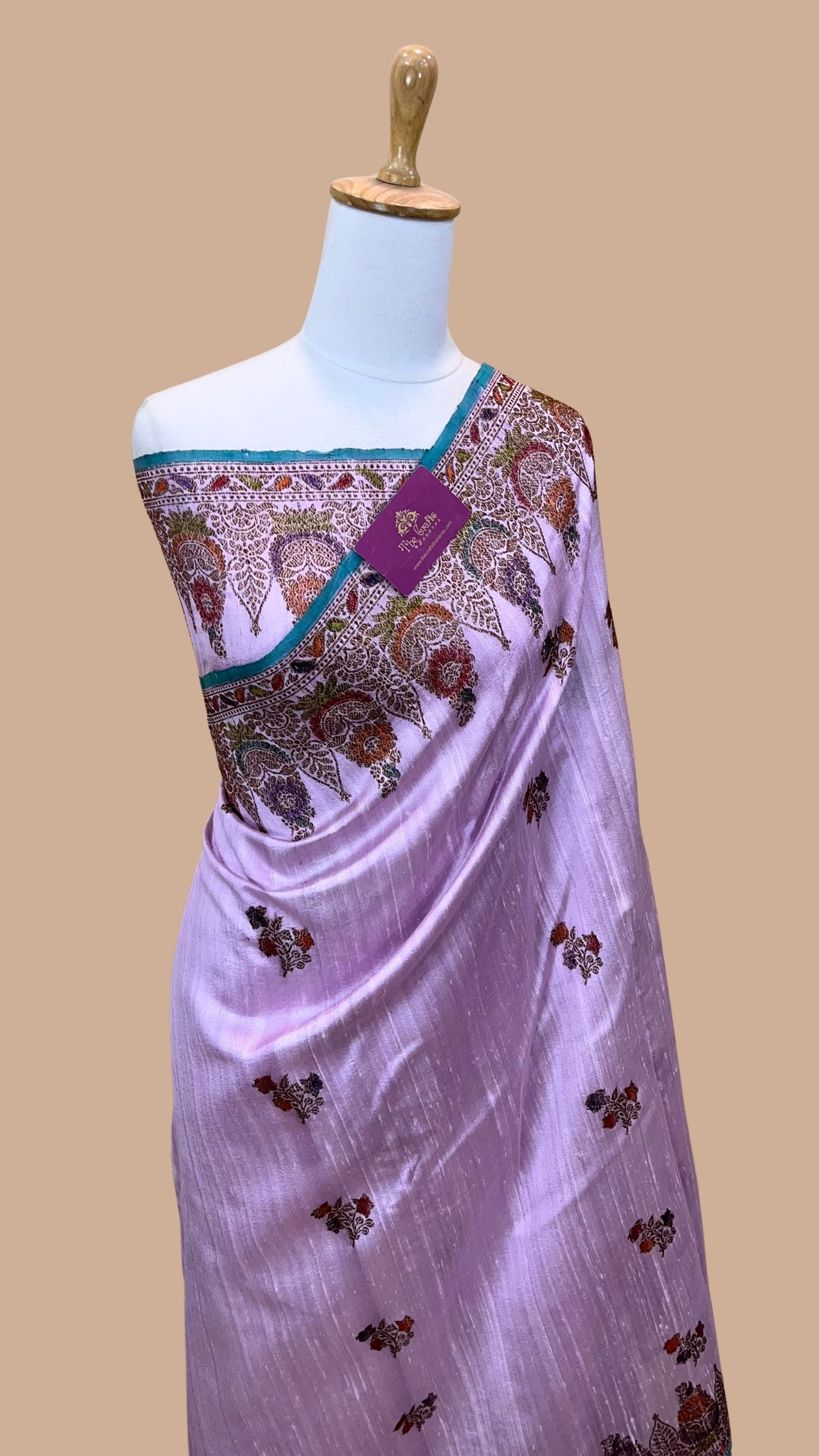 Pure Raw Silk Handloom Banarasi Saree