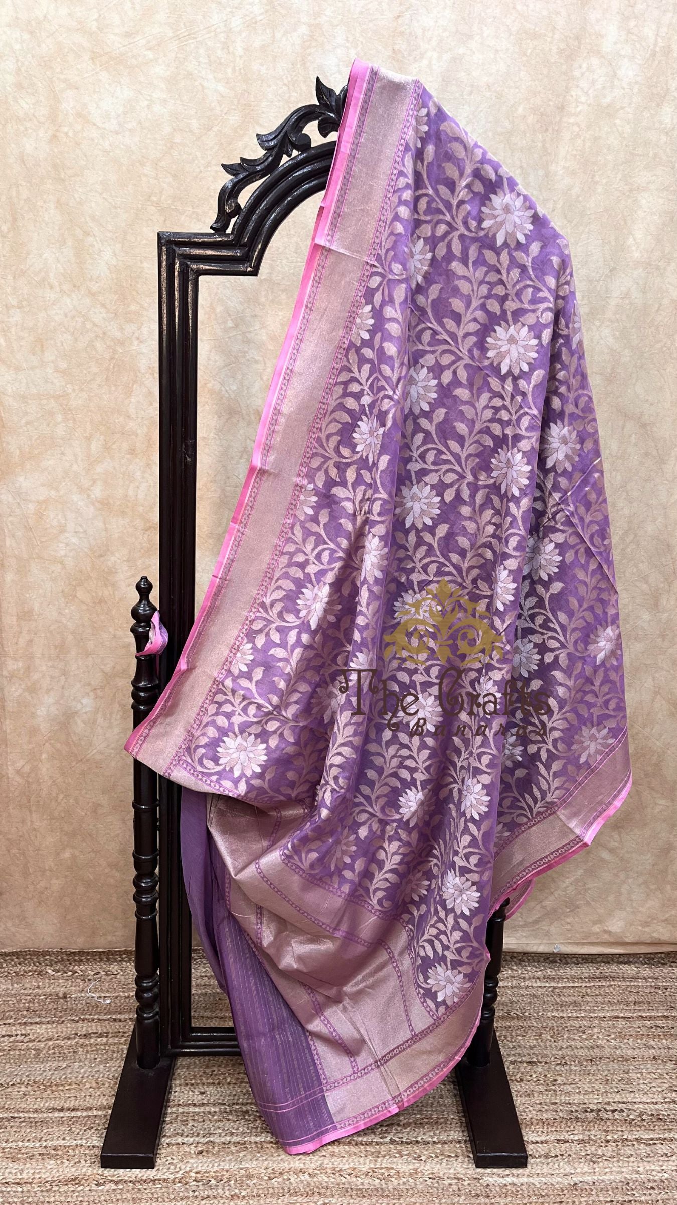 Pure Ektara Cotton Jamdani Banarasi Saree - Alfi