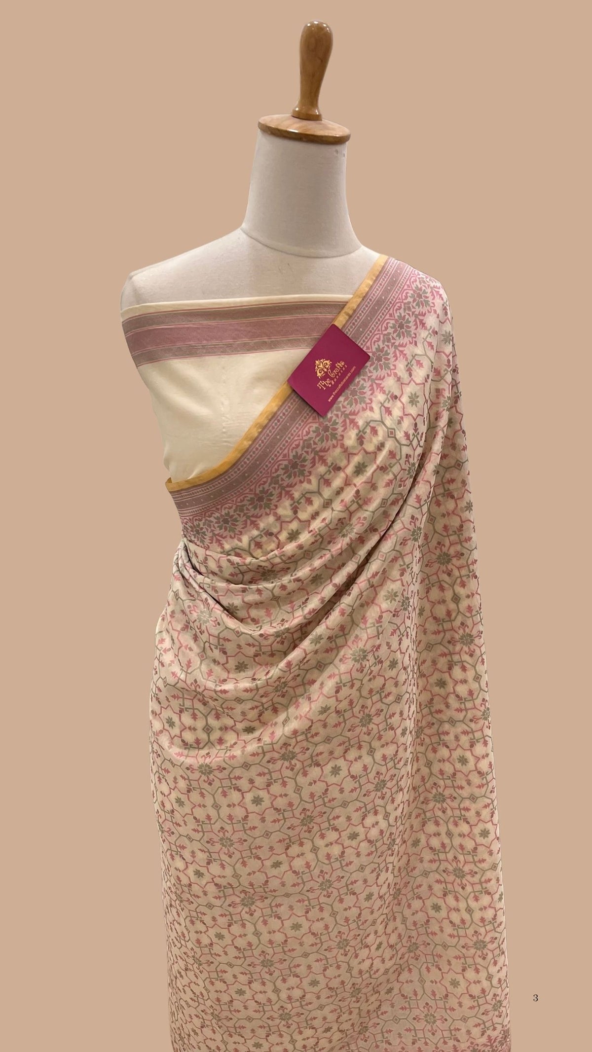 Pure Cotton Patola Reshmi Zari Banarasi Saree