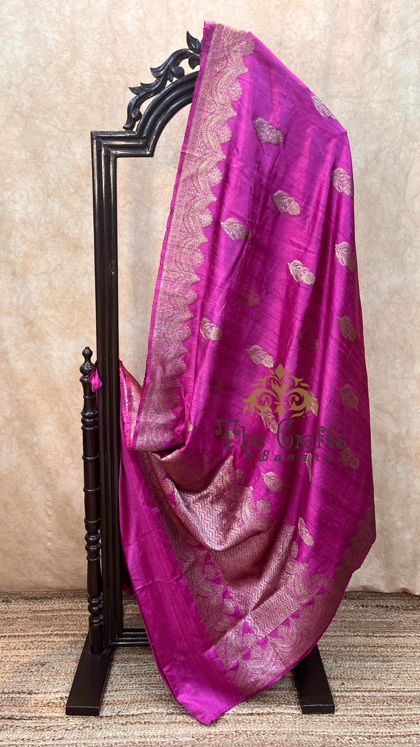 Pure Raw Silk Handloom Banarasi Saree