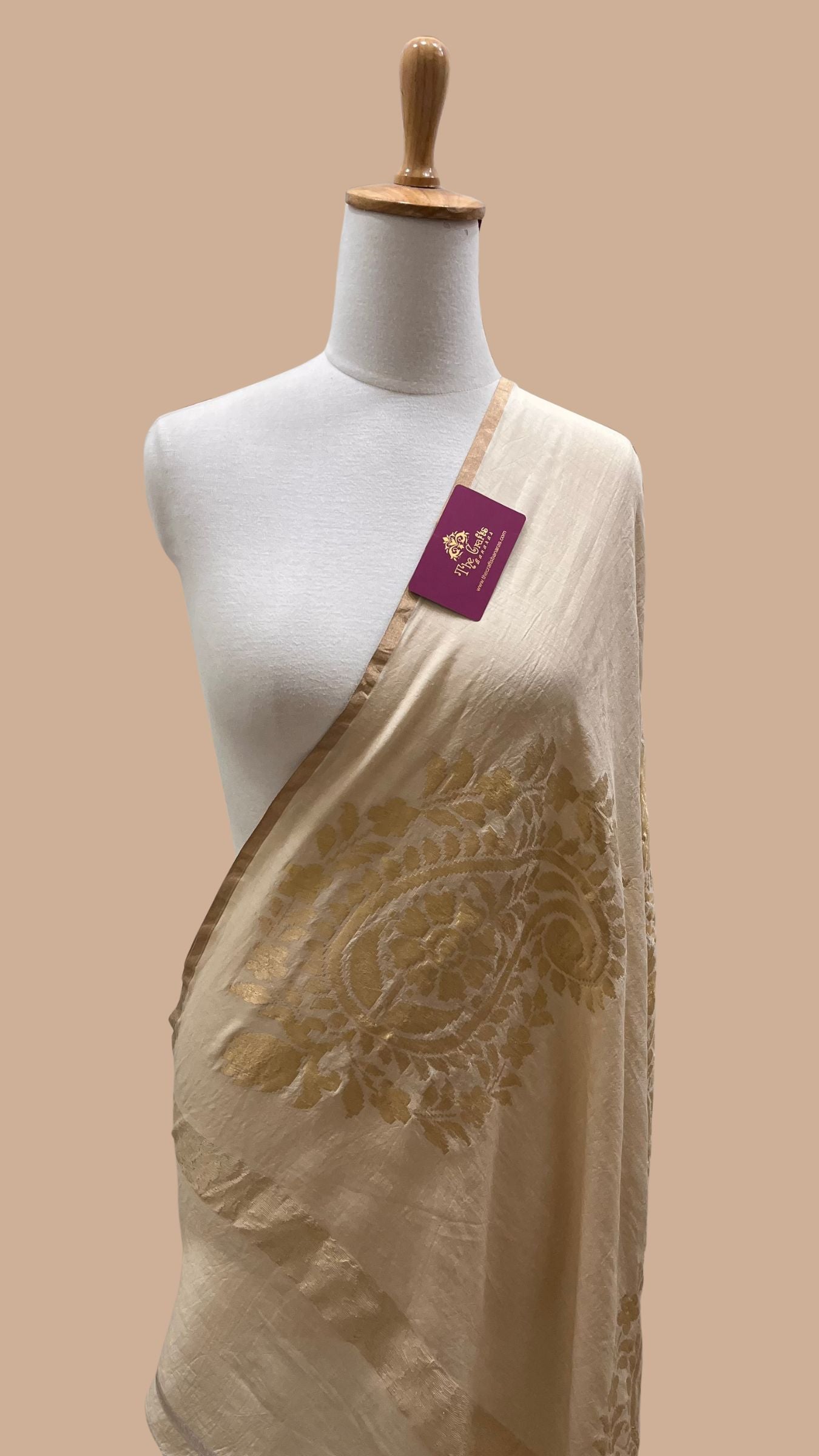 Pure Moonga Silk Banarasi Handloom Dupatta