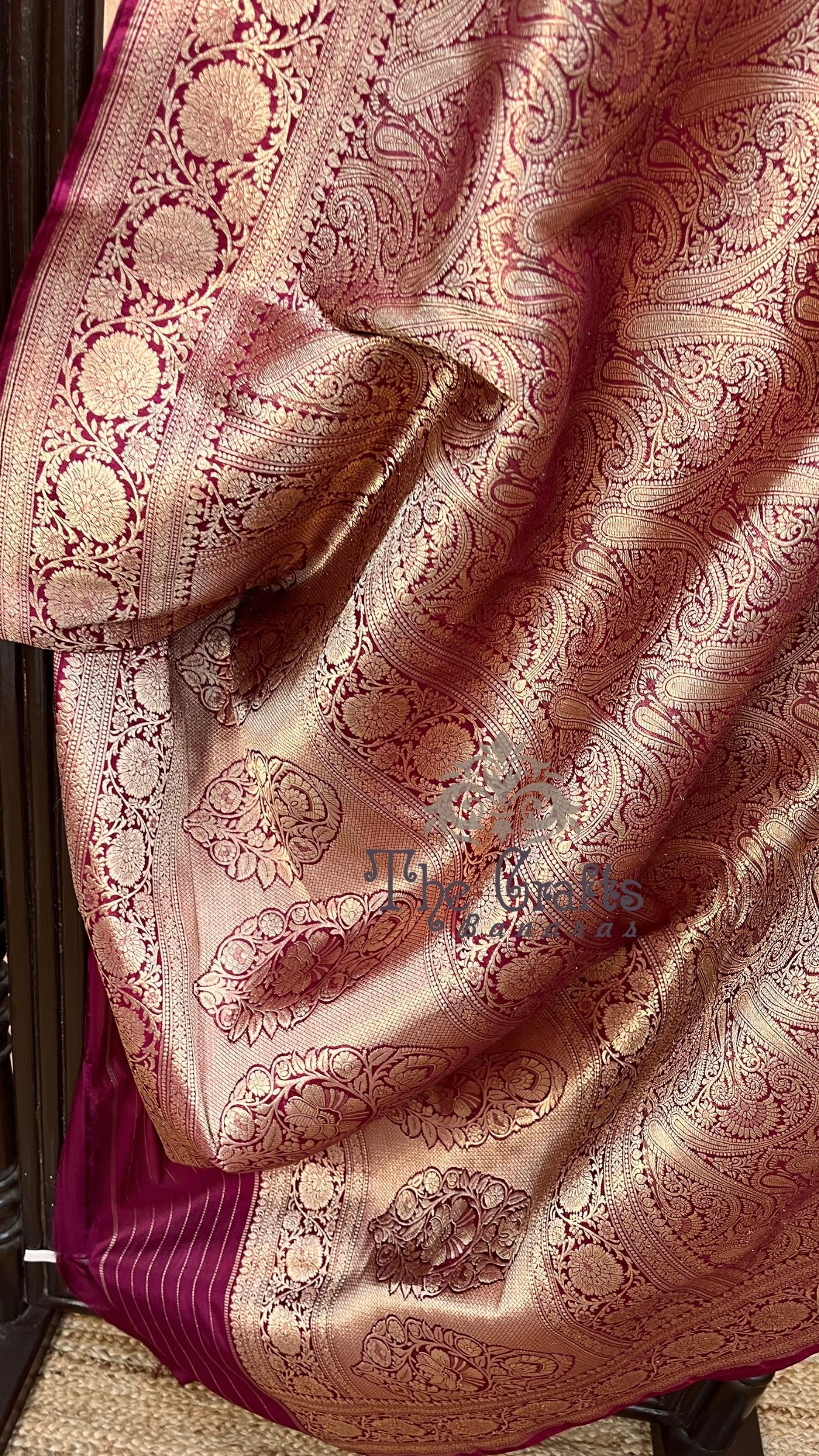 Pure Katan Silk Handloom Banarasi Saree - Tanchui Brocade