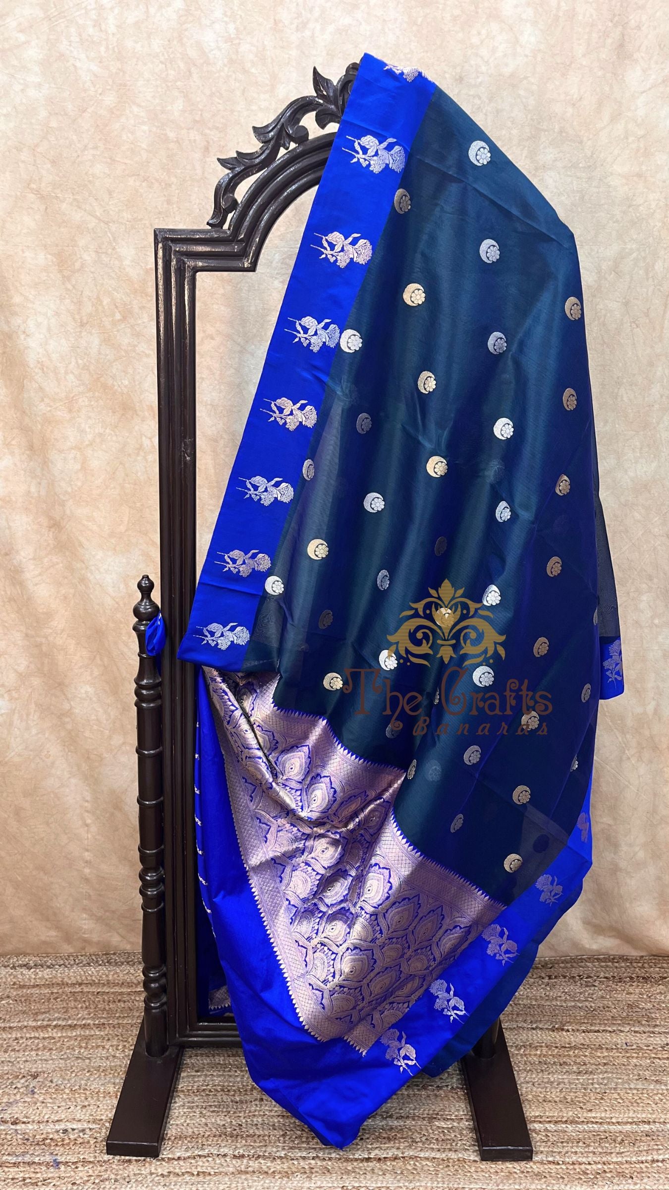 Pure Kora Silk Handloom Banarasi Saree - with sona rupa kadhua motifs