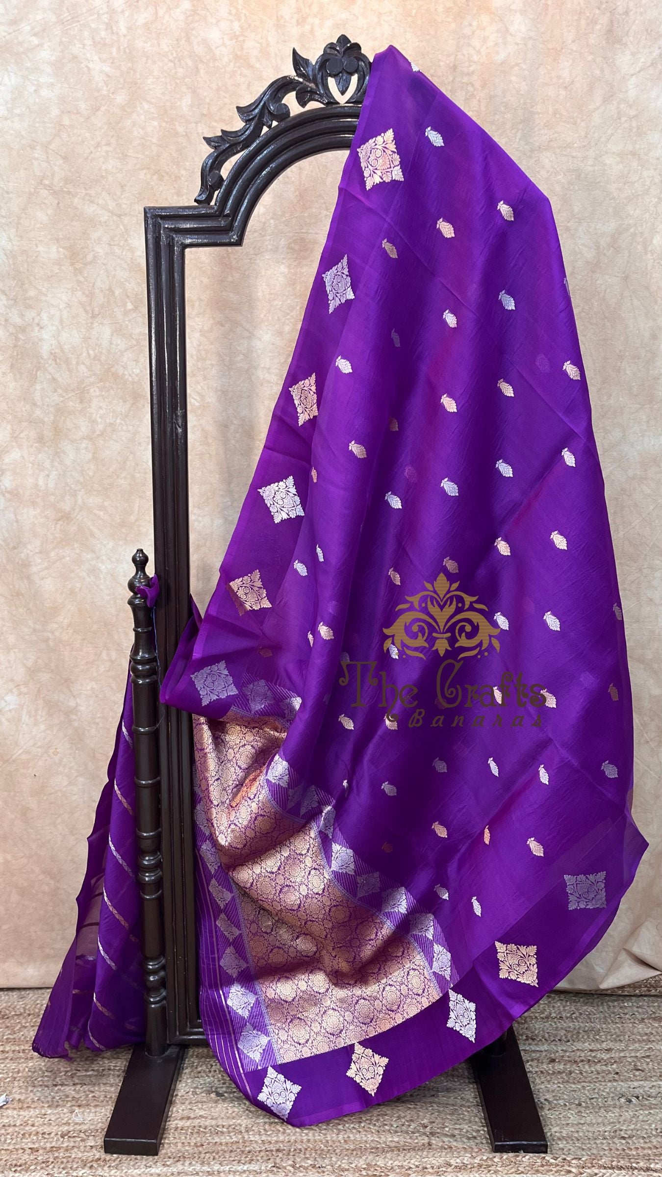 Pure Kora Silk Handloom Banarasi Saree