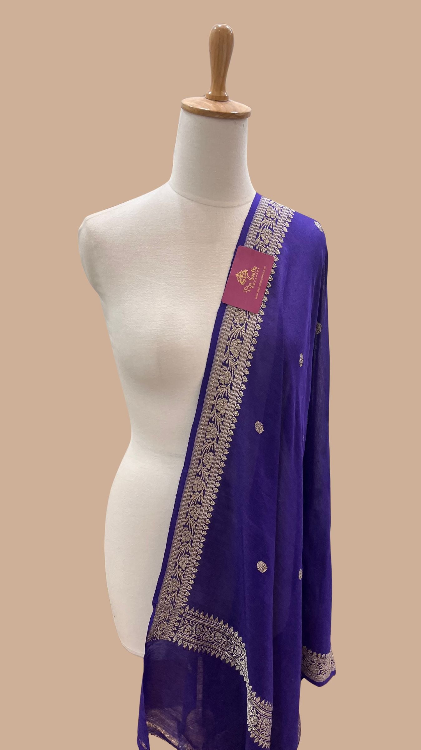 Pure Moonga Silk Banarasi Handloom Dupatta