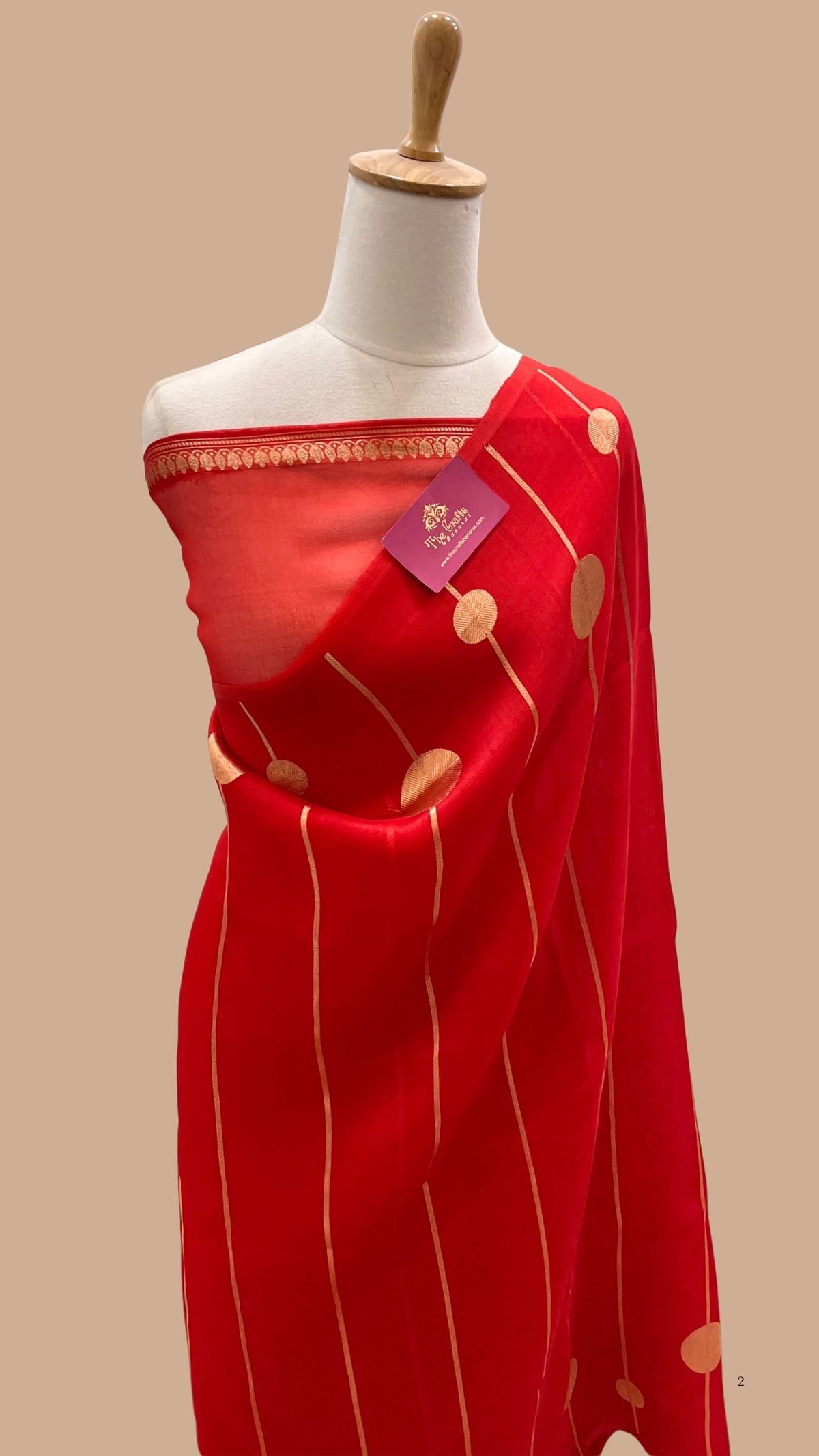 Pure Kora Silk Handloom Banarasi Saree - with kadhua motifs