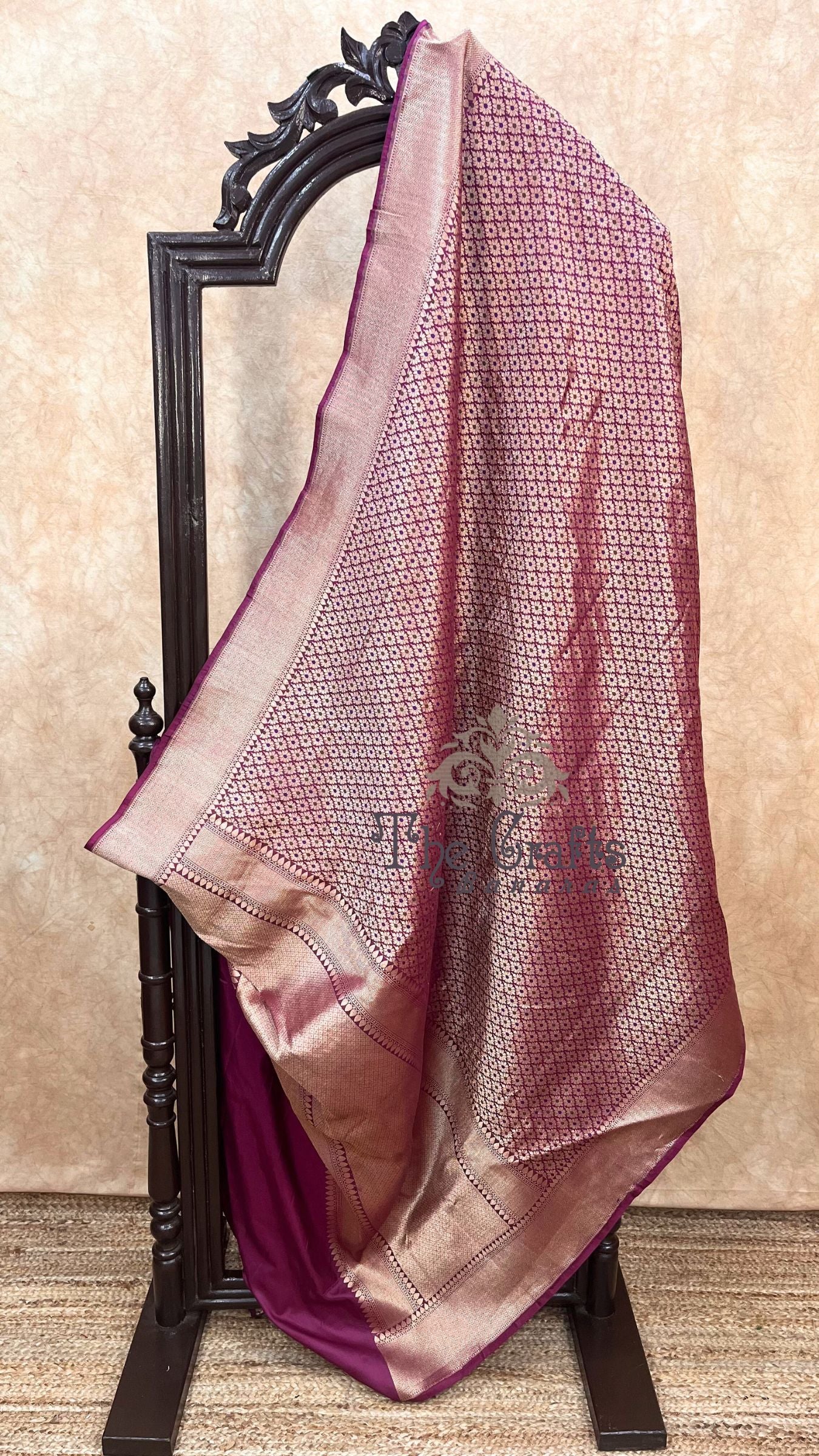 Pure Katan Silk Handloom Banarasi Saree - Tanchui Brocade Meena