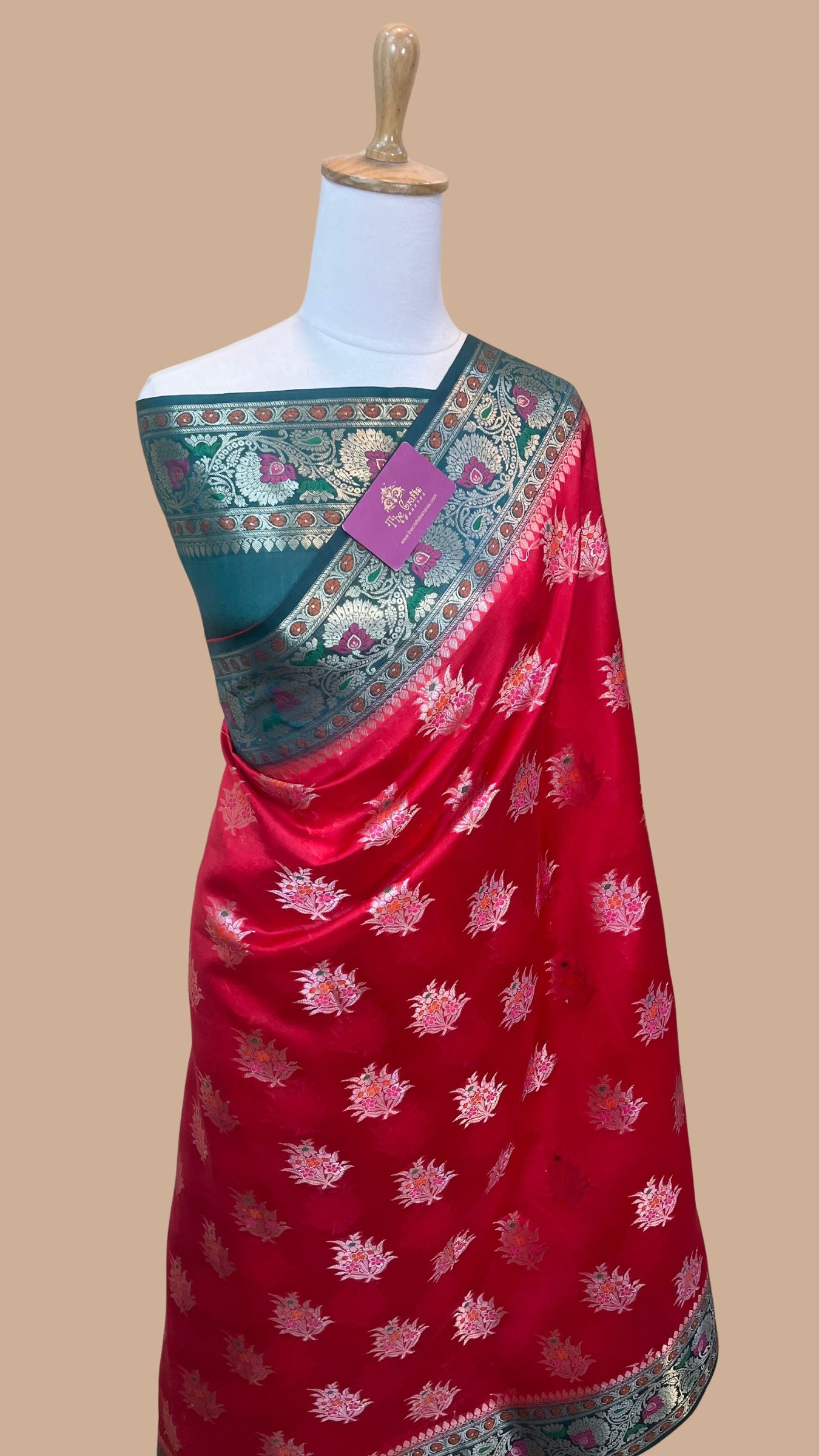 Pure Dupion Silk Banarasi Saree