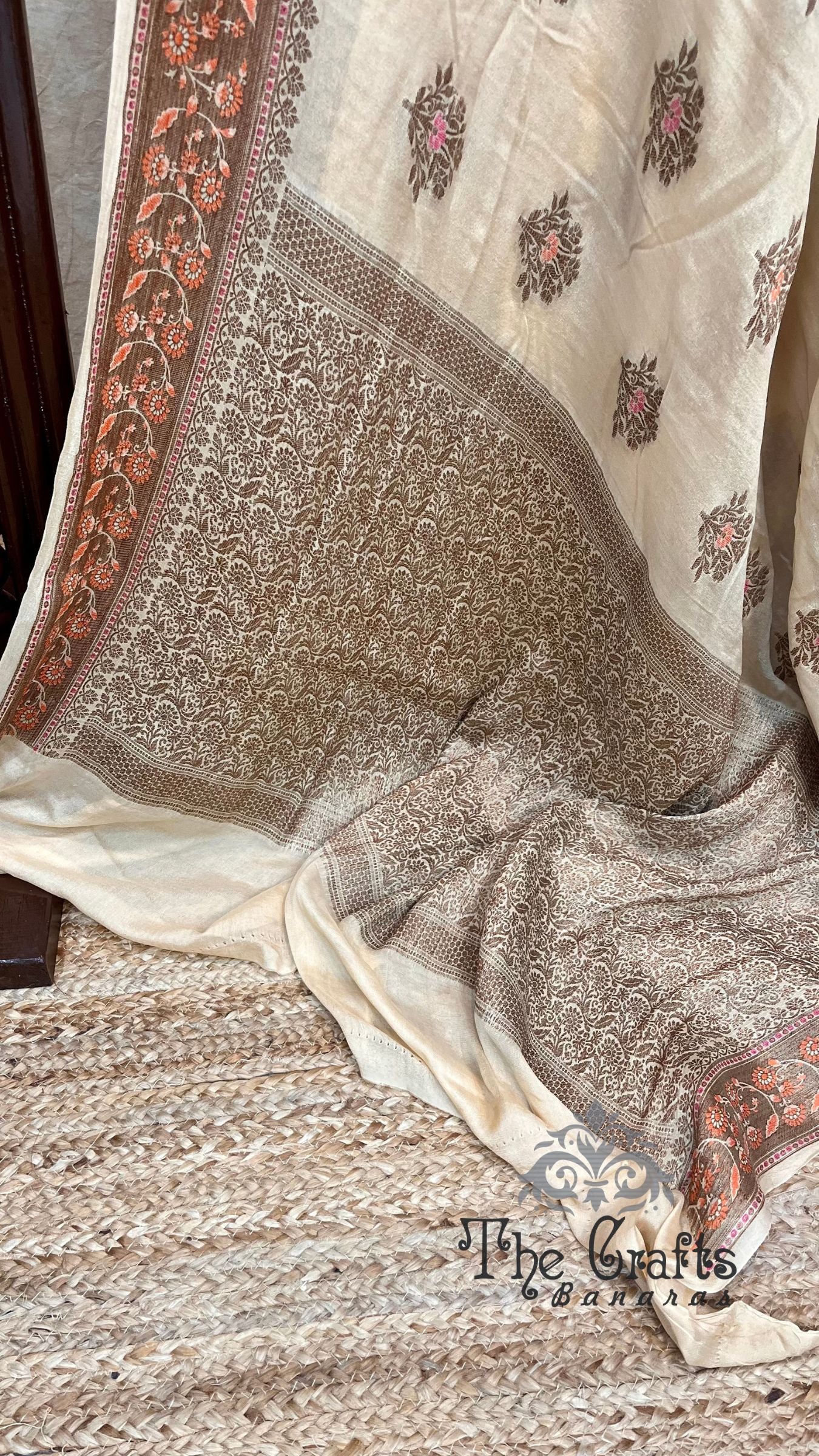 Pure Khaddi Chiffon Banarasi Saree