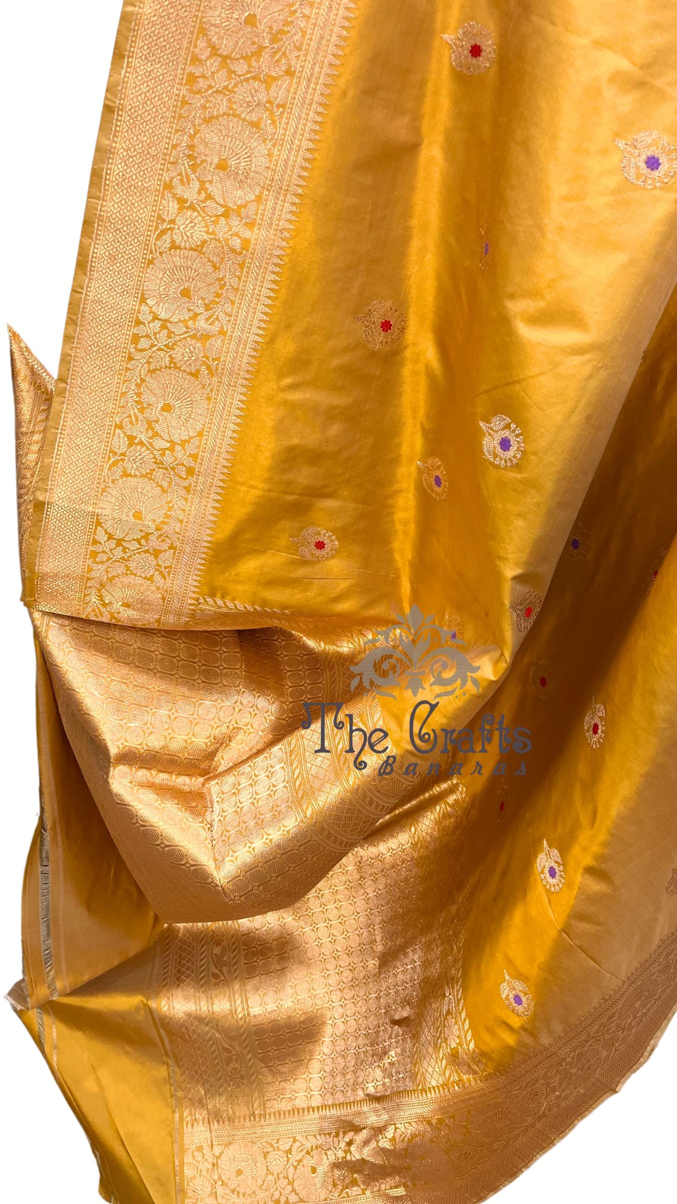 Pure Katan Silk Handloom Banarasi Saree - Kadhua Buti