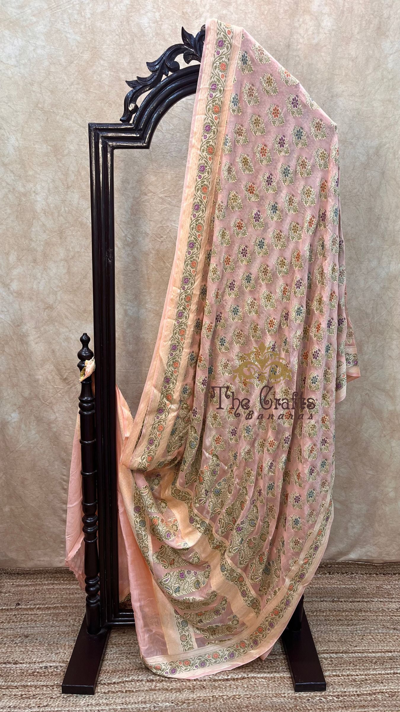 Pure Khaddi Chiffon Banarasi Saree