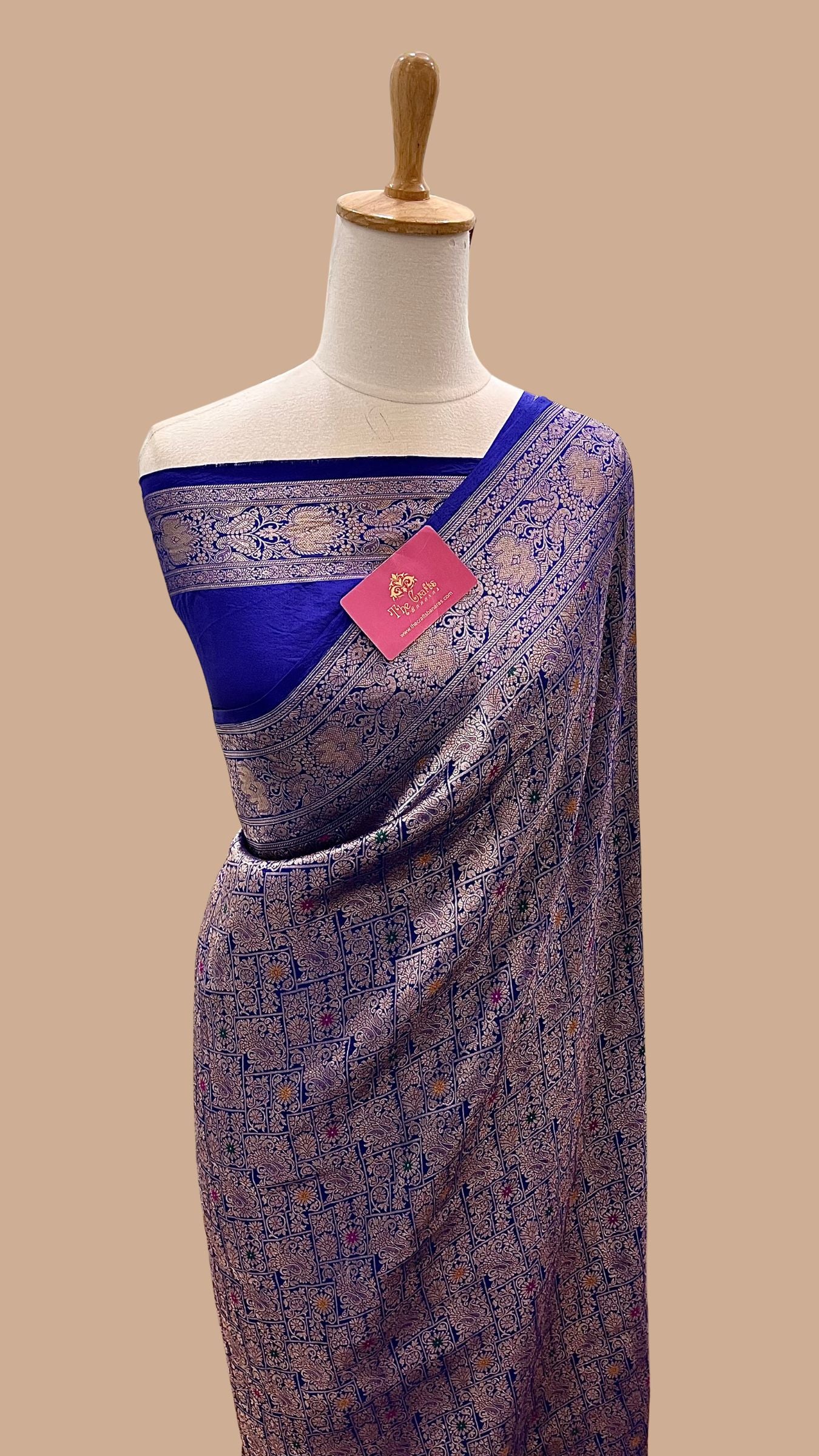 Pure Katan Silk Handloom Banarasi Saree - Tanchui Brocade Meena