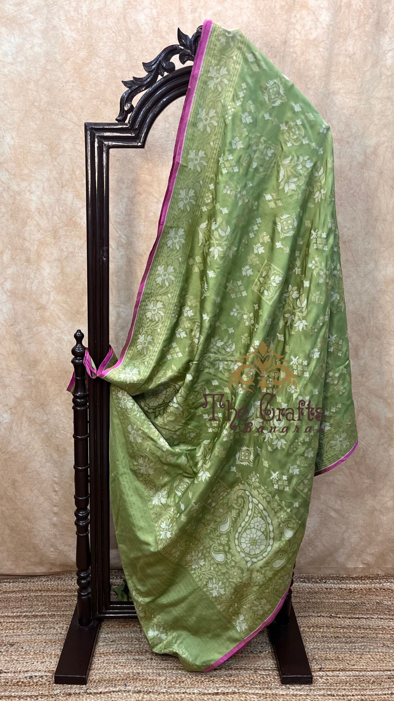 Pure Ektara Cotton Jamdani Banarasi Saree - Alfi