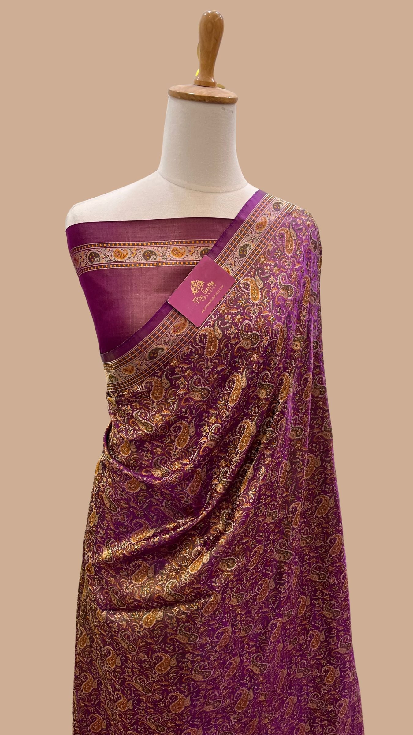 Pure Soft Katan Jamawar Silk Handloom Banarasi Saree