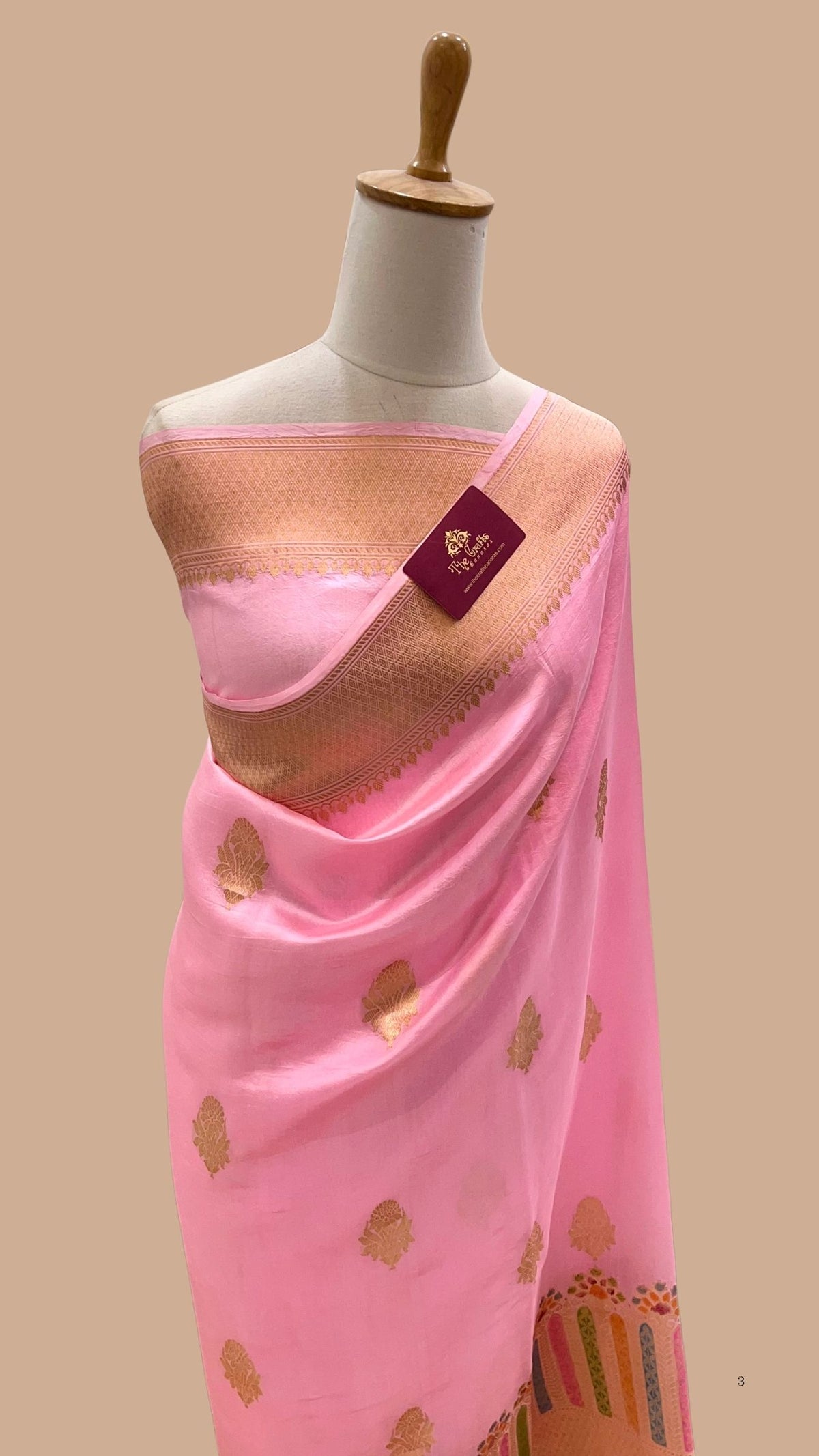 Pure Mango Silk Handloom Banarasi Saree