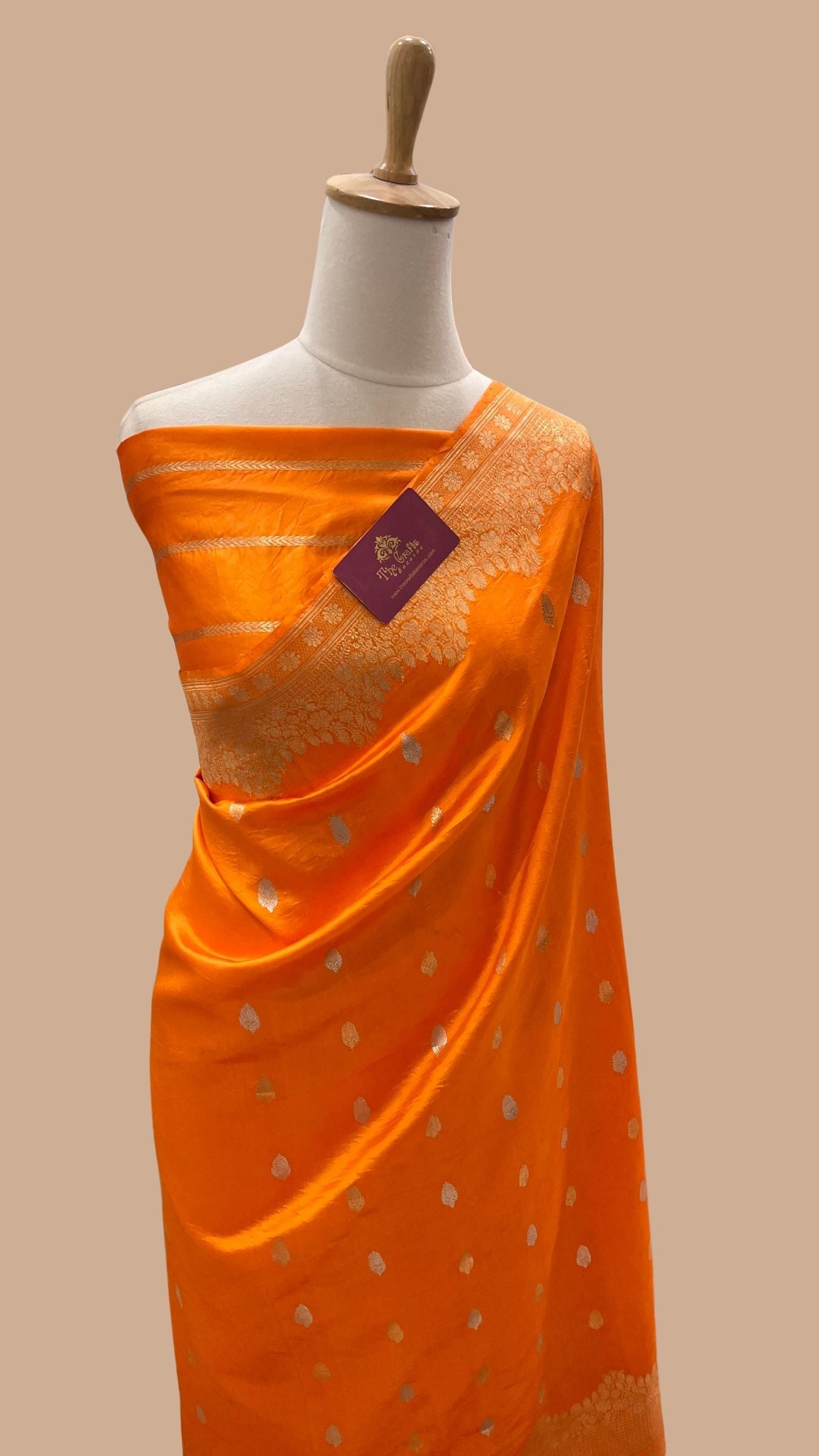 Pure Mango Silk Handloom Banarasi Saree