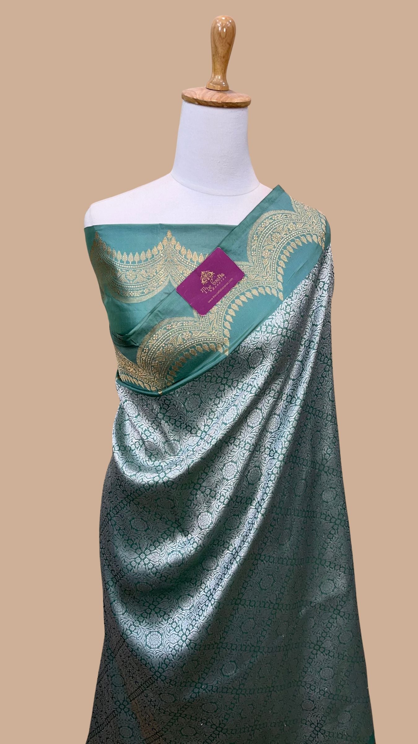 Pure Katan Silk Handloom Banarasi Saree - Kadhua Tanchui Brocade