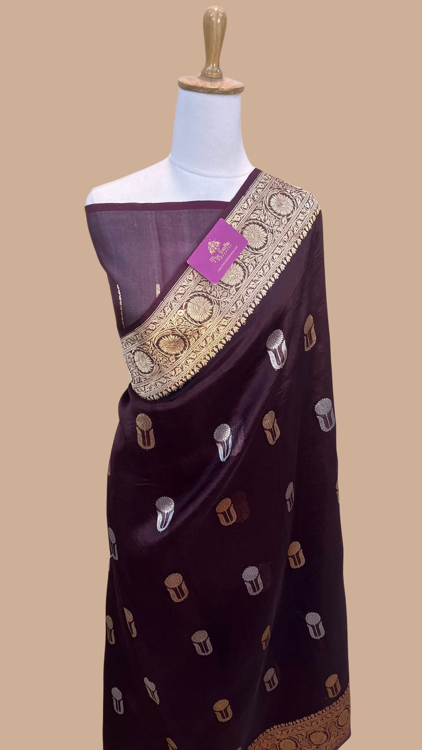 Pure Kora Silk Handloom Banarasi Saree