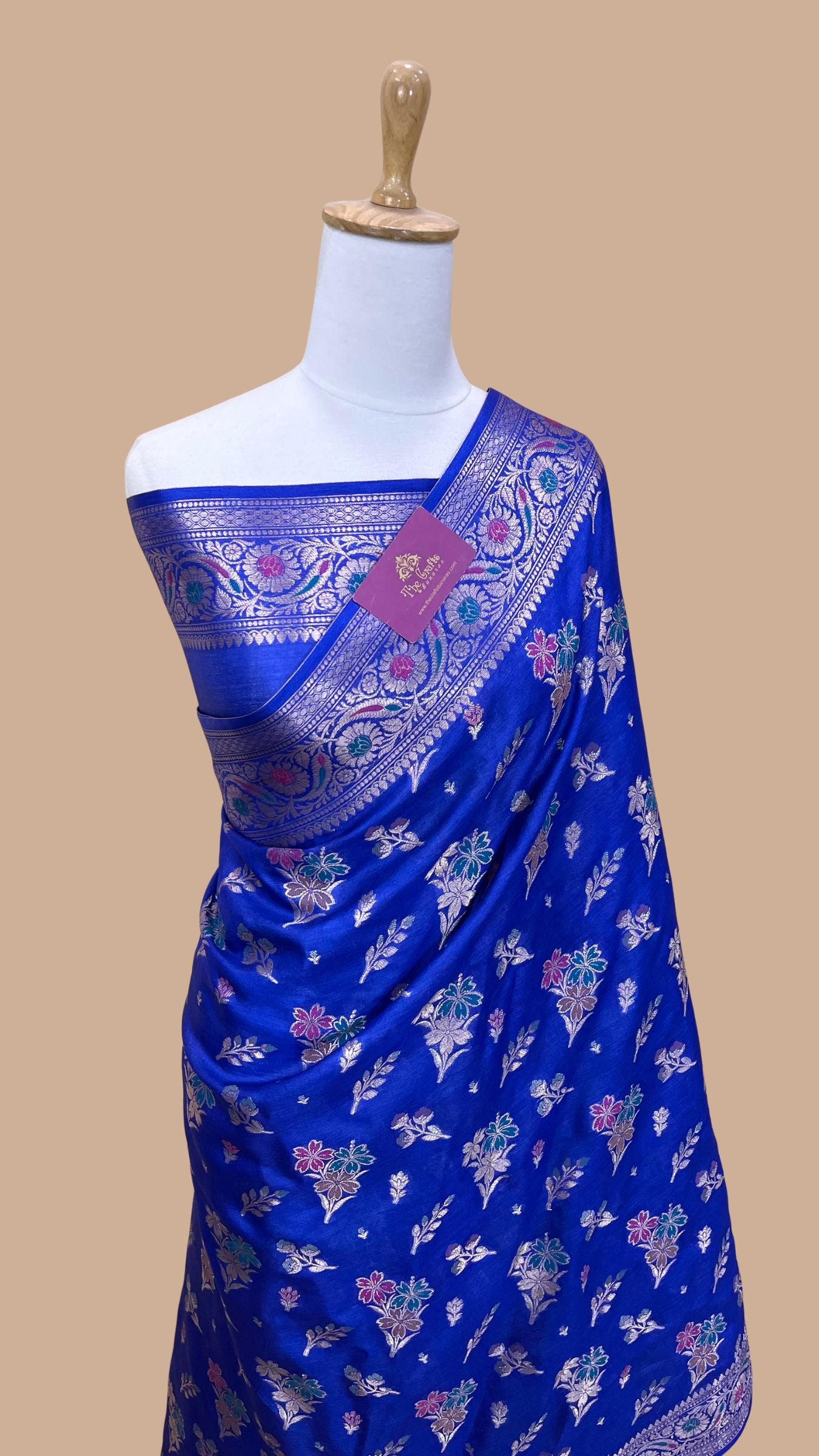 Pure Butter Crepe Banarasi Saree