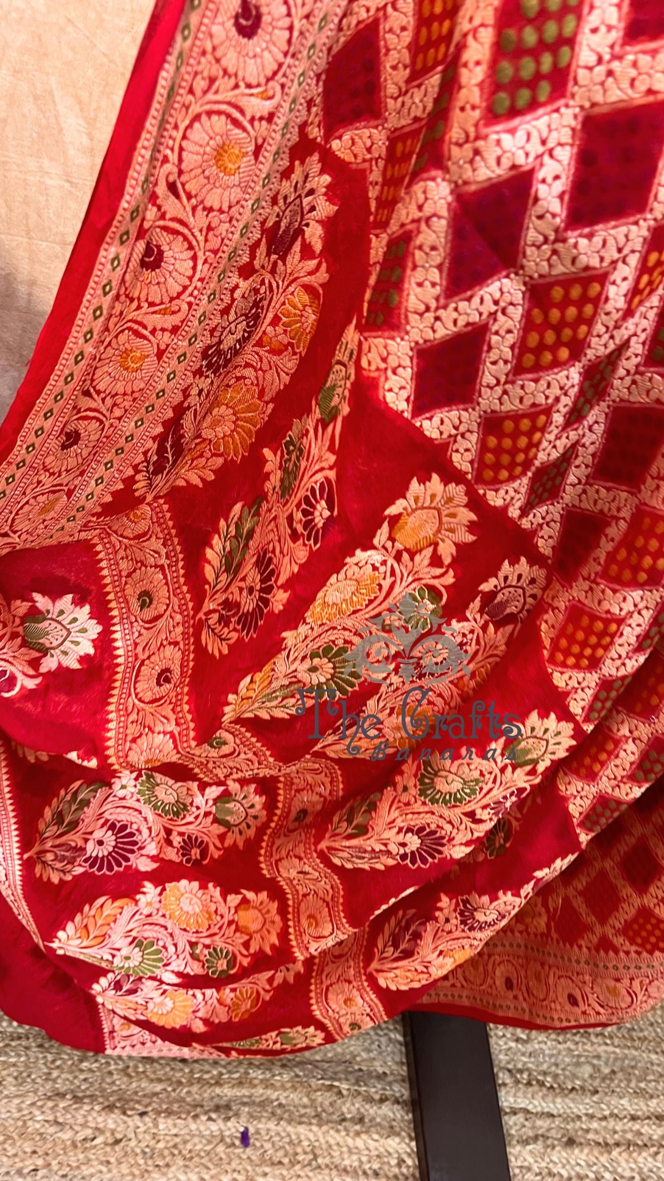 Pure Khaddi Chiffon Banarasi Saree