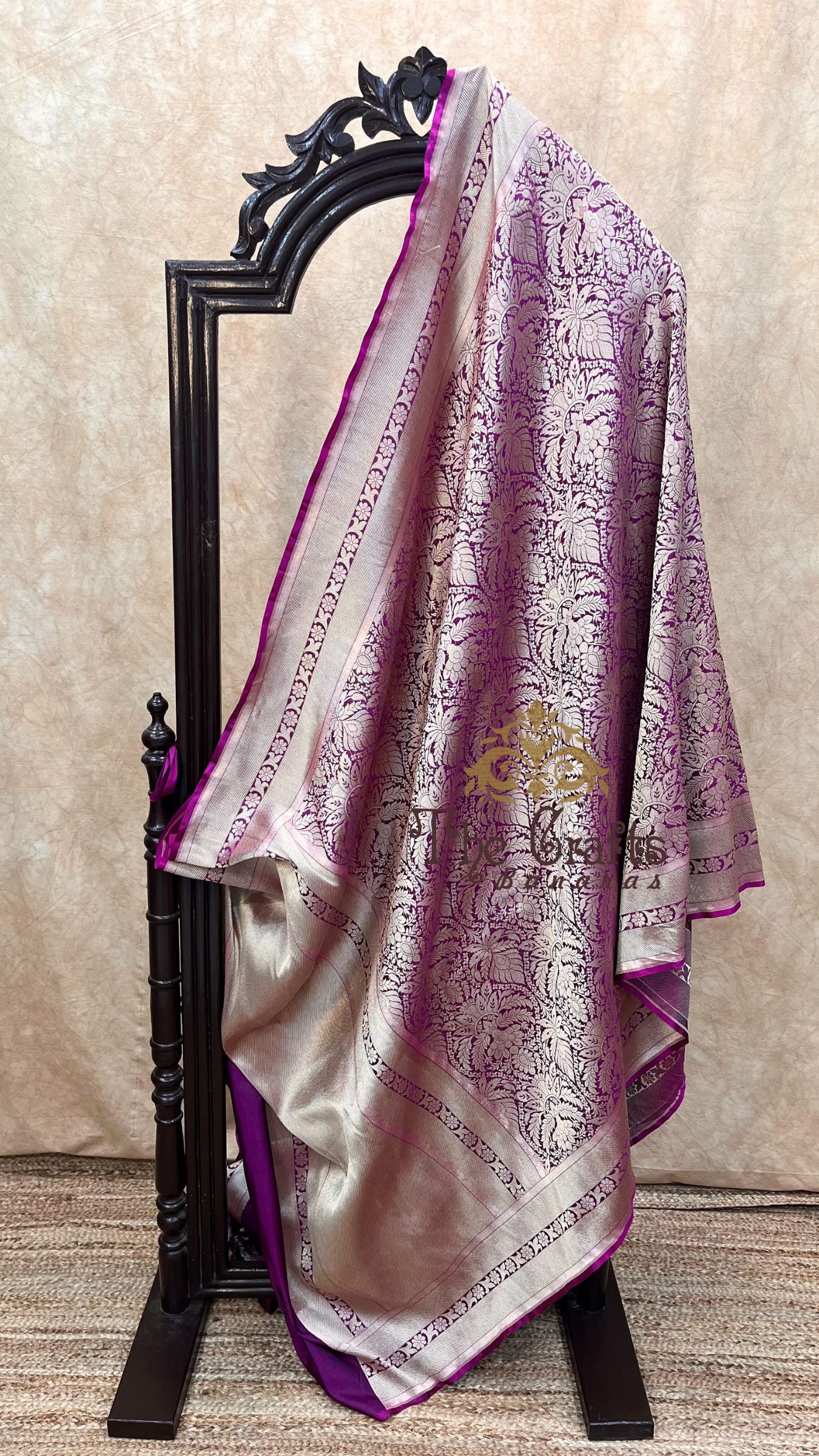 Pure Katan Silk Handloom Banarasi Saree - Tanchui Brocade