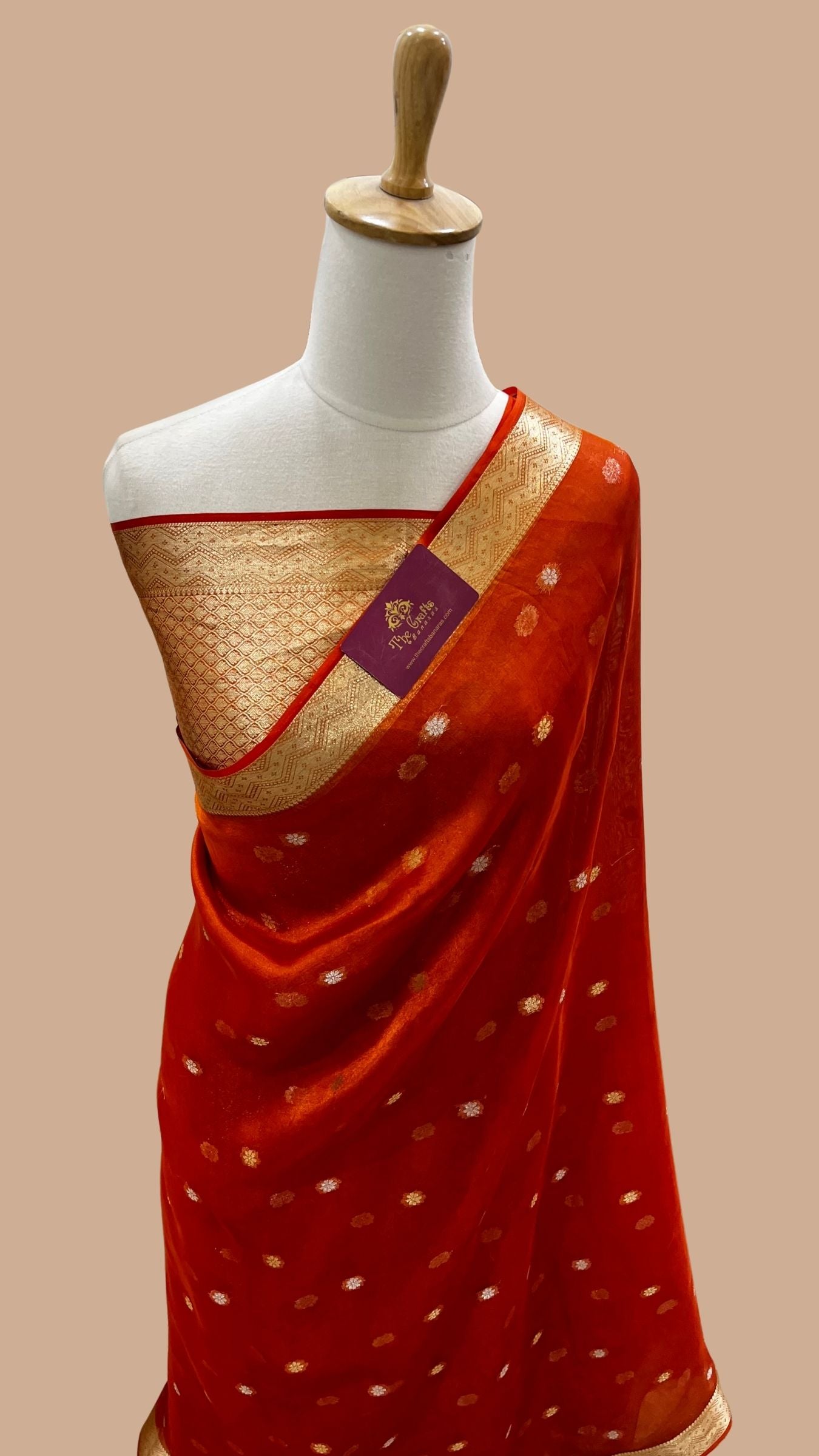 Pure Tissue Silk Handloom Banarasi Saree