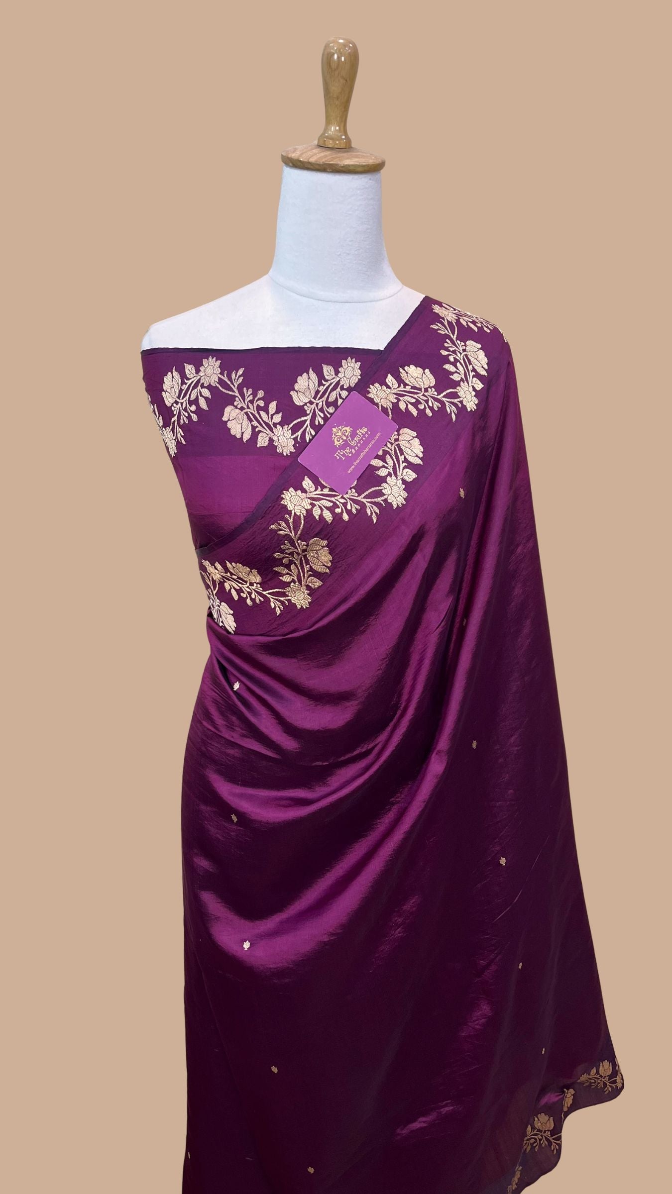 Pure Mango Silk Handloom Banarasi Saree