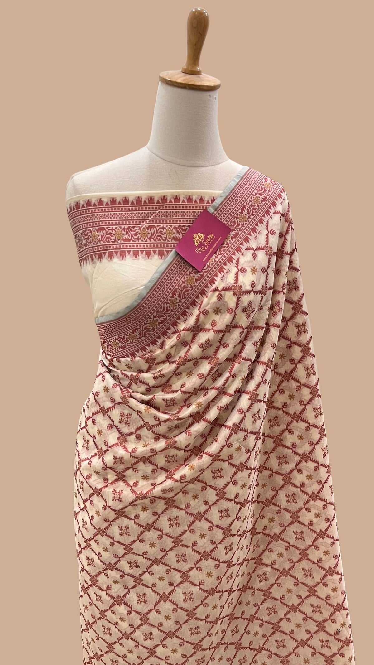 Pure Cotton Patola Reshmi Zari Banarasi Saree