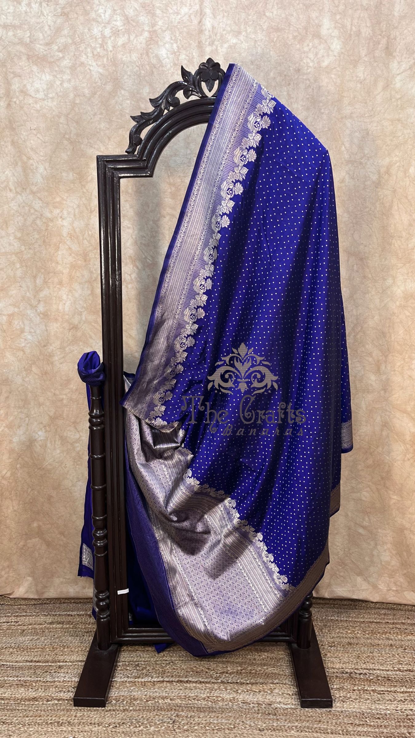 Pure Katan Silk Handloom Banarasi Saree - Chunri Buti