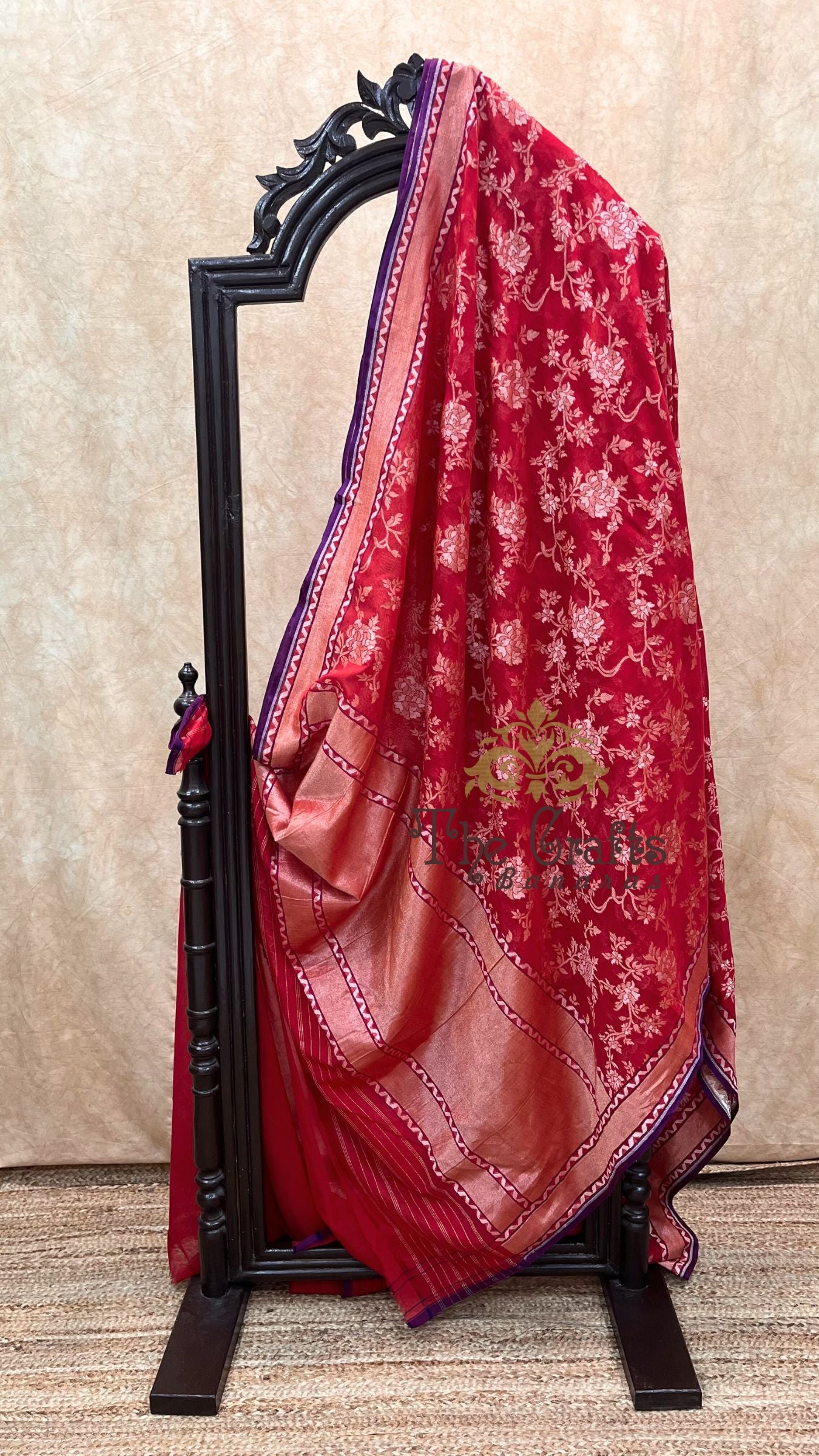 Pure Ektara Cotton Jamdani Banarasi Saree - Alfi