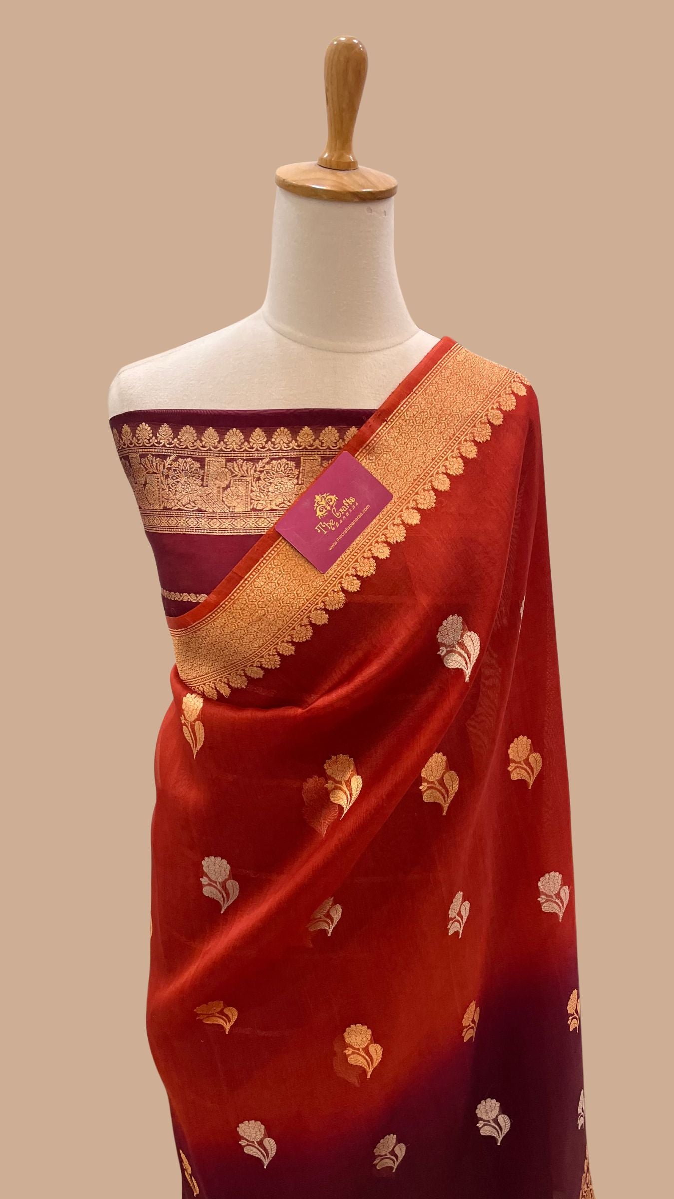 Pure Kora Silk Handloom Banarasi Saree