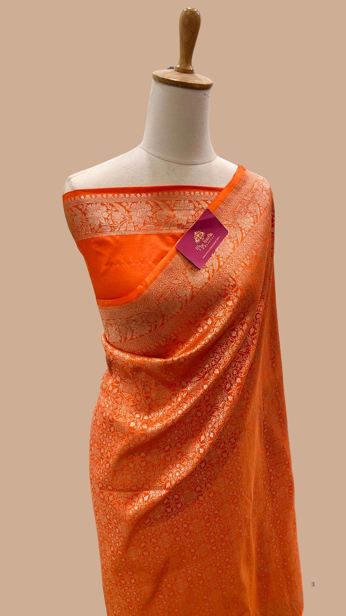 Pure Katan Silk Handloom Banarasi Saree - Tanchui Brocade