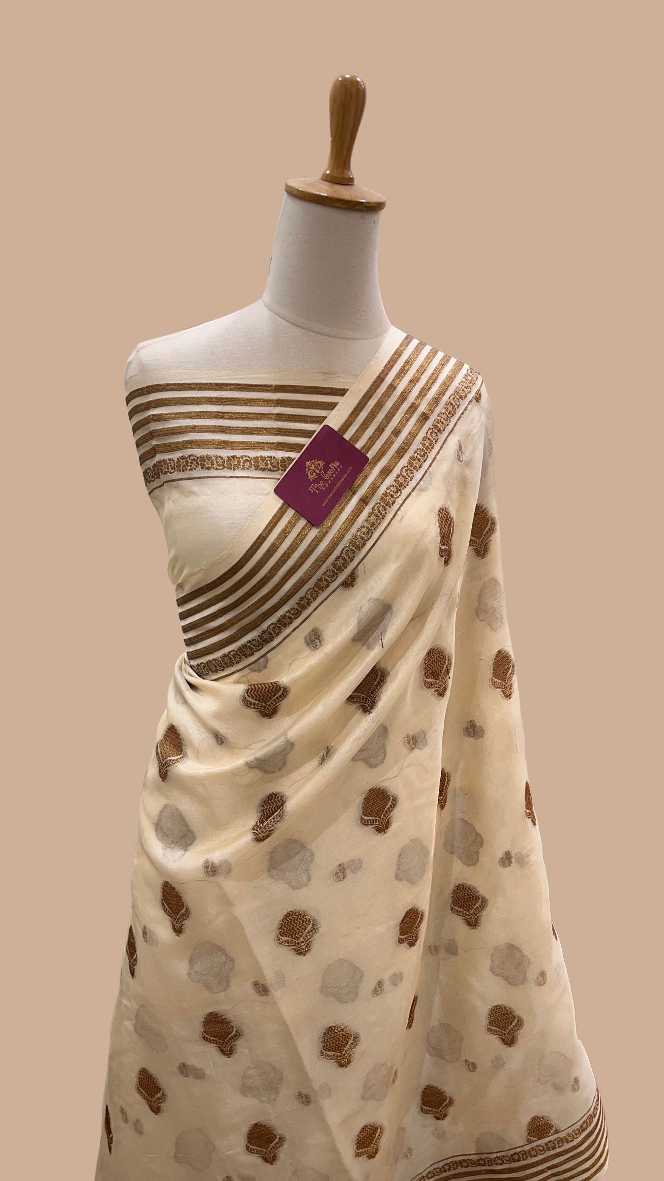 Pure Tussar Silk Banarasi Saree