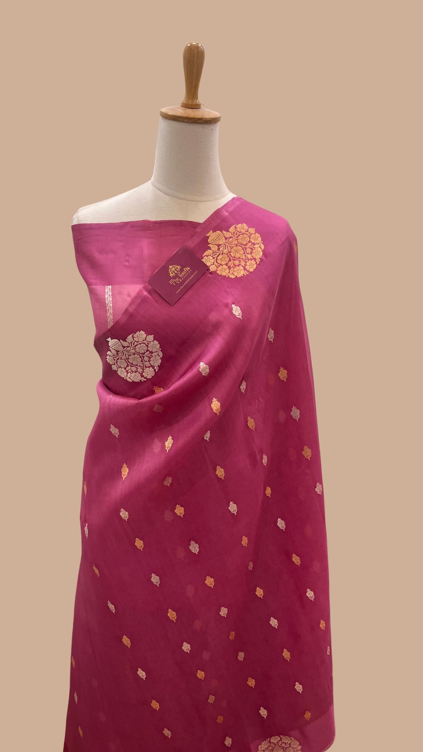 Pure Kora Silk Handloom Banarasi Saree