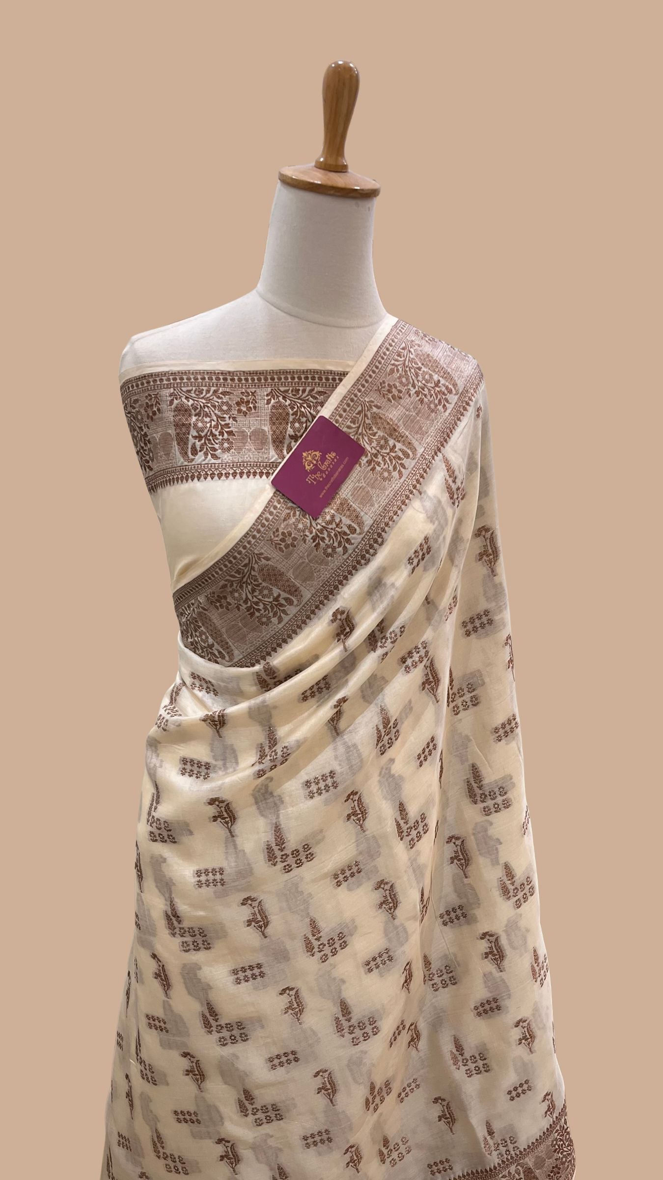 Pure Tussar Silk Banarasi Saree