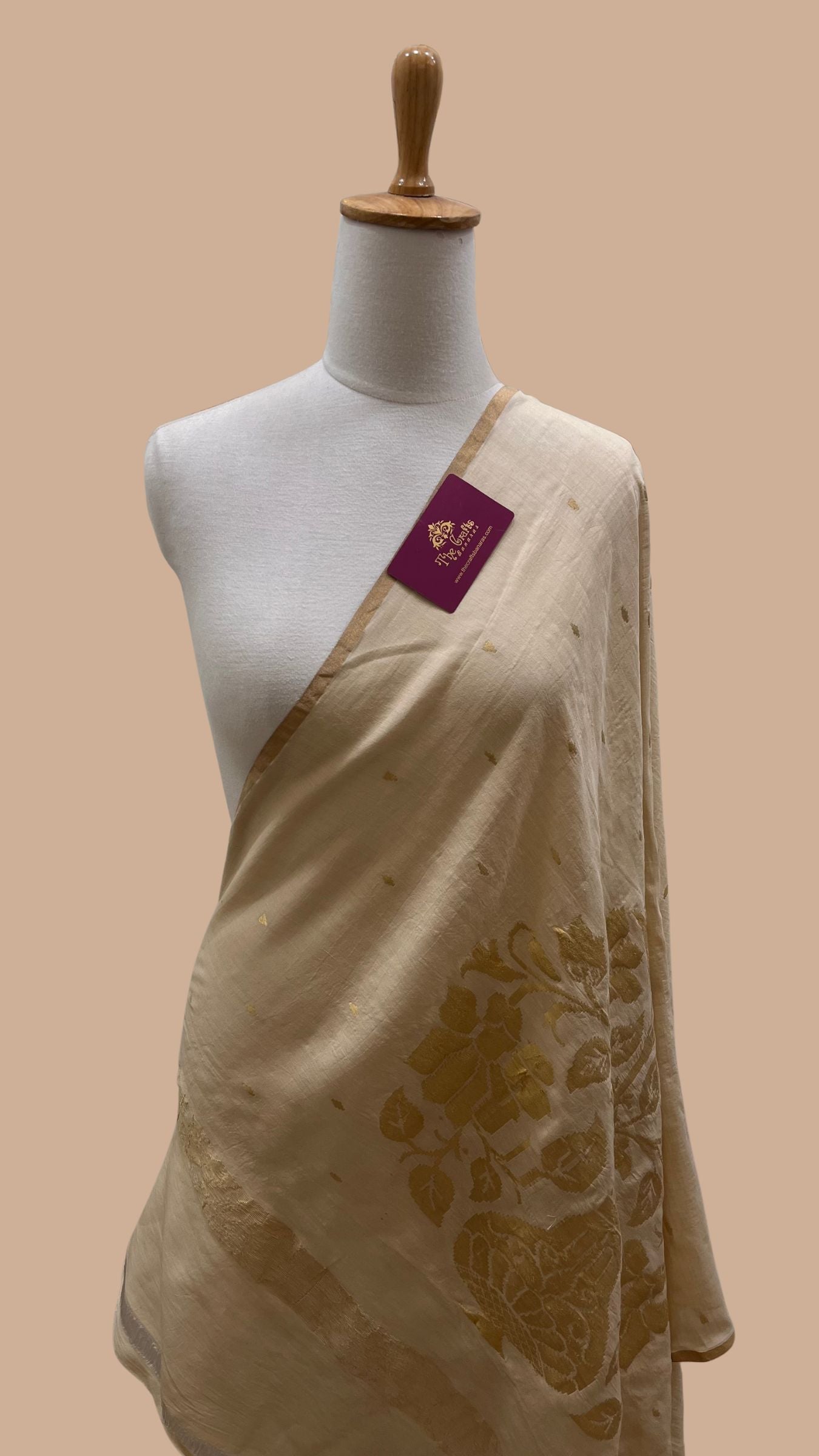 Pure Moonga Silk Banarasi Handloom Dupatta