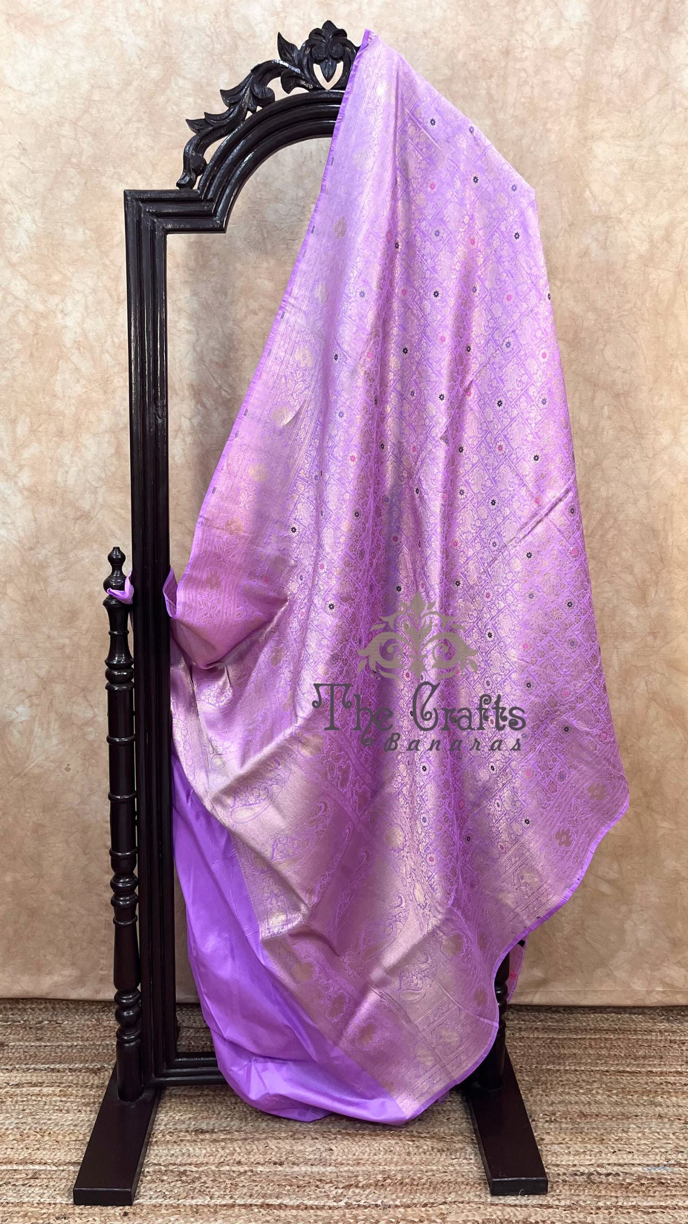 Pure Katan Silk Handloom Banarasi Saree - Tanchui Brocade Meena