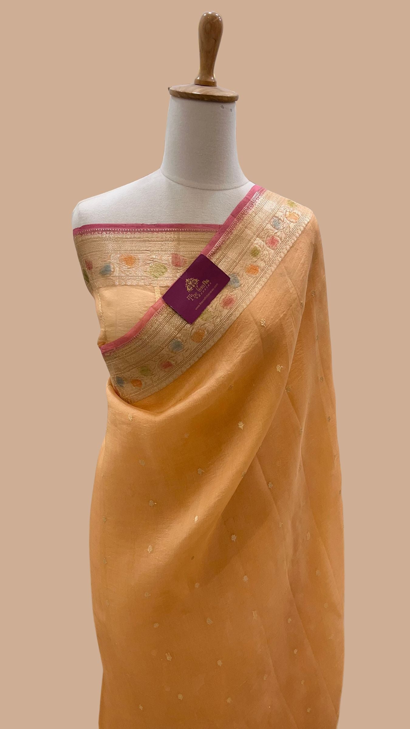 Pure Kora Silk Handloom Banarasi Saree