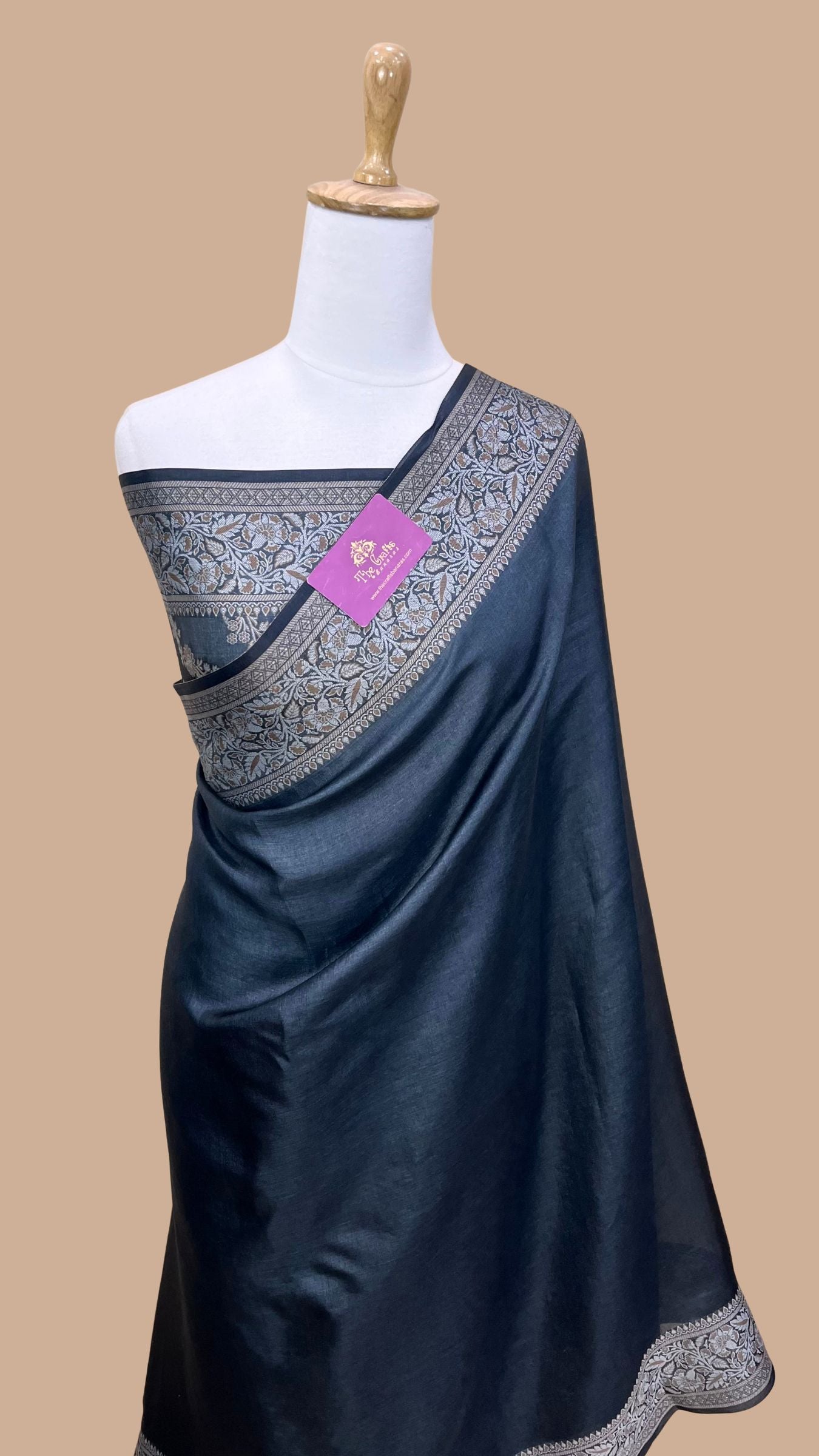 Pure Butter Crepe Banarasi Saree