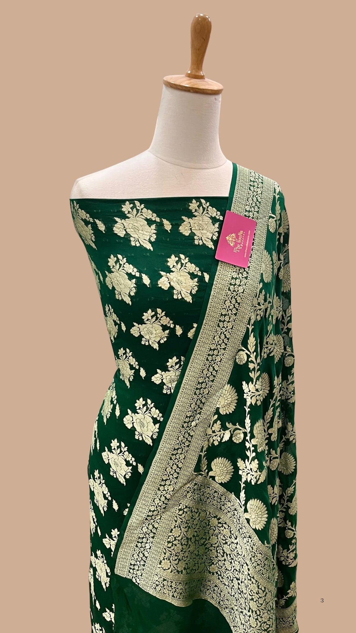 Banarasi Khaddi Georgette Dress Material