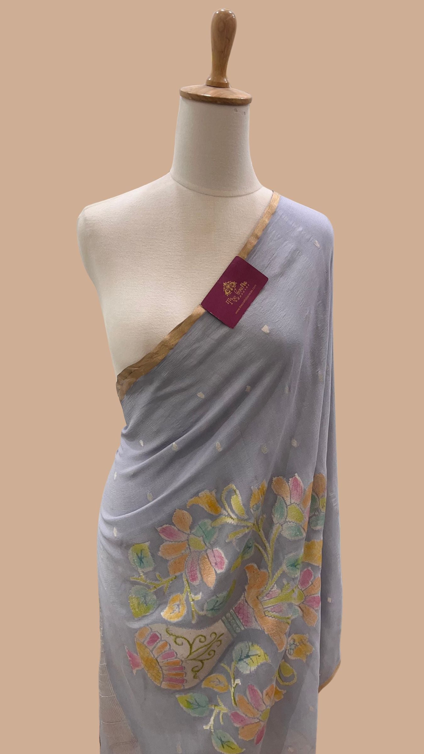 Pure Moonga Silk Banarasi Handloom Dupatta
