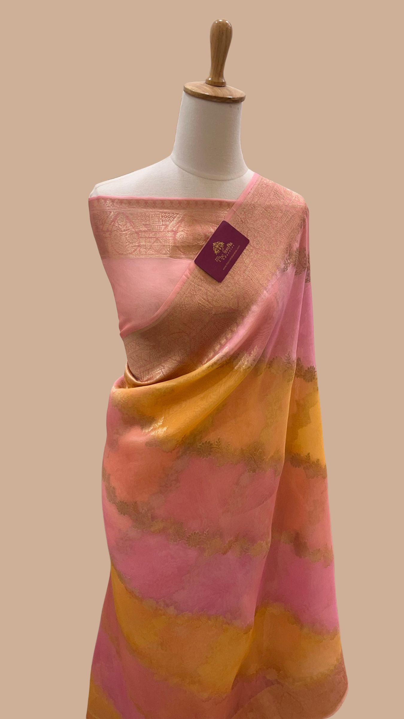 Pure Kora Silk Handloom Banarasi Saree