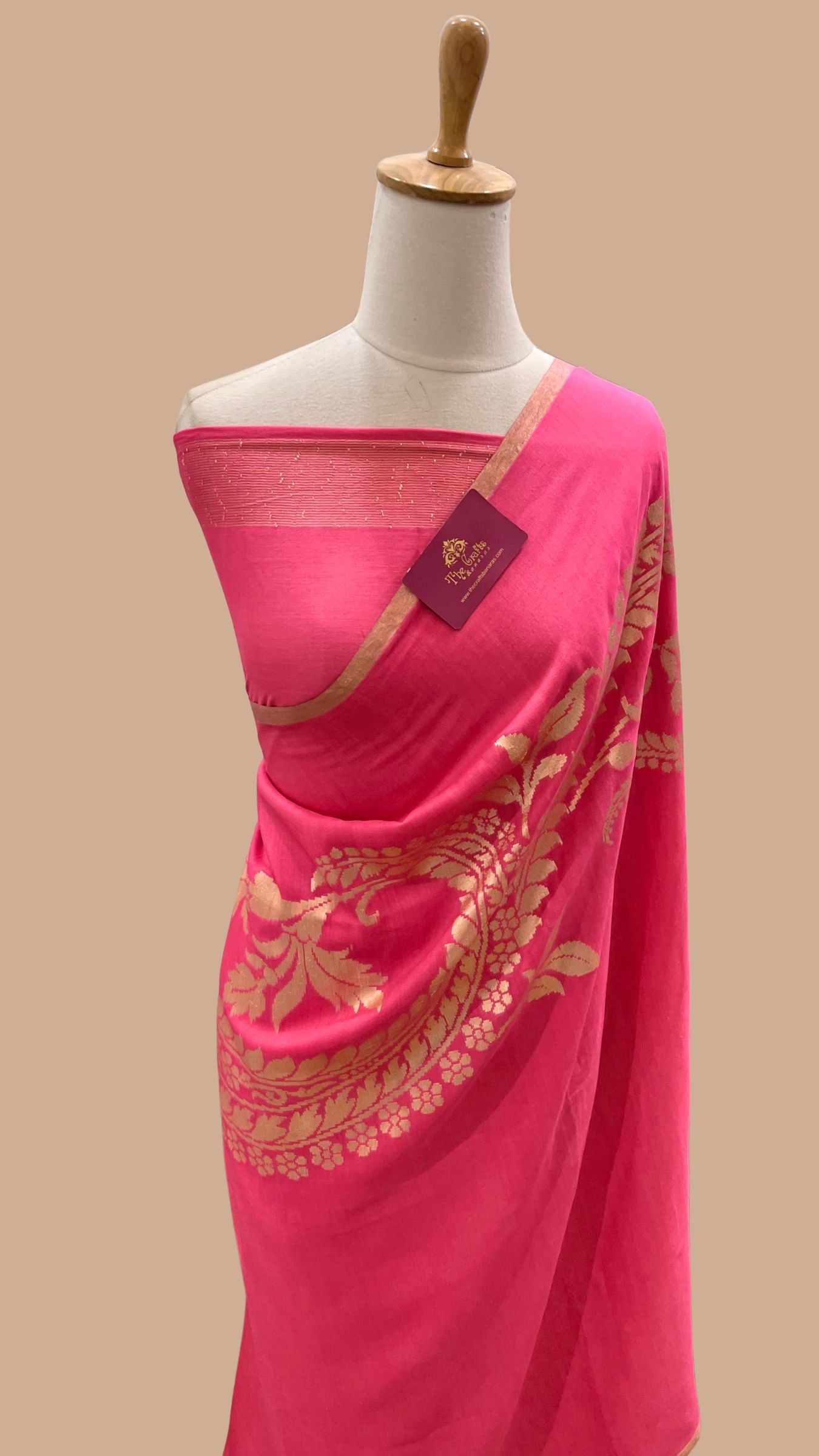 Pure Munga Silk Handloom Banarasi Saree