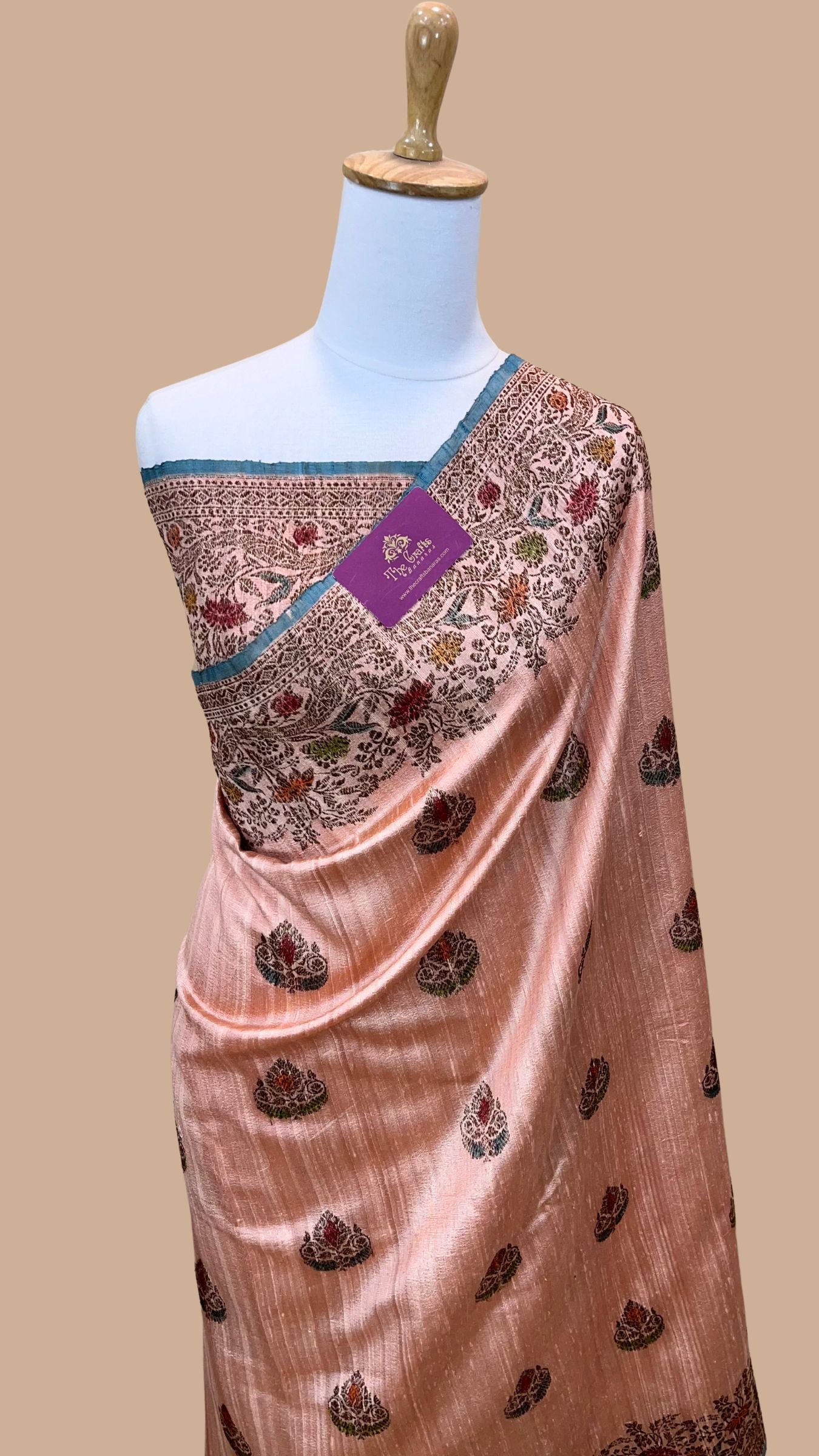 Pure Raw Silk Handloom Banarasi Saree