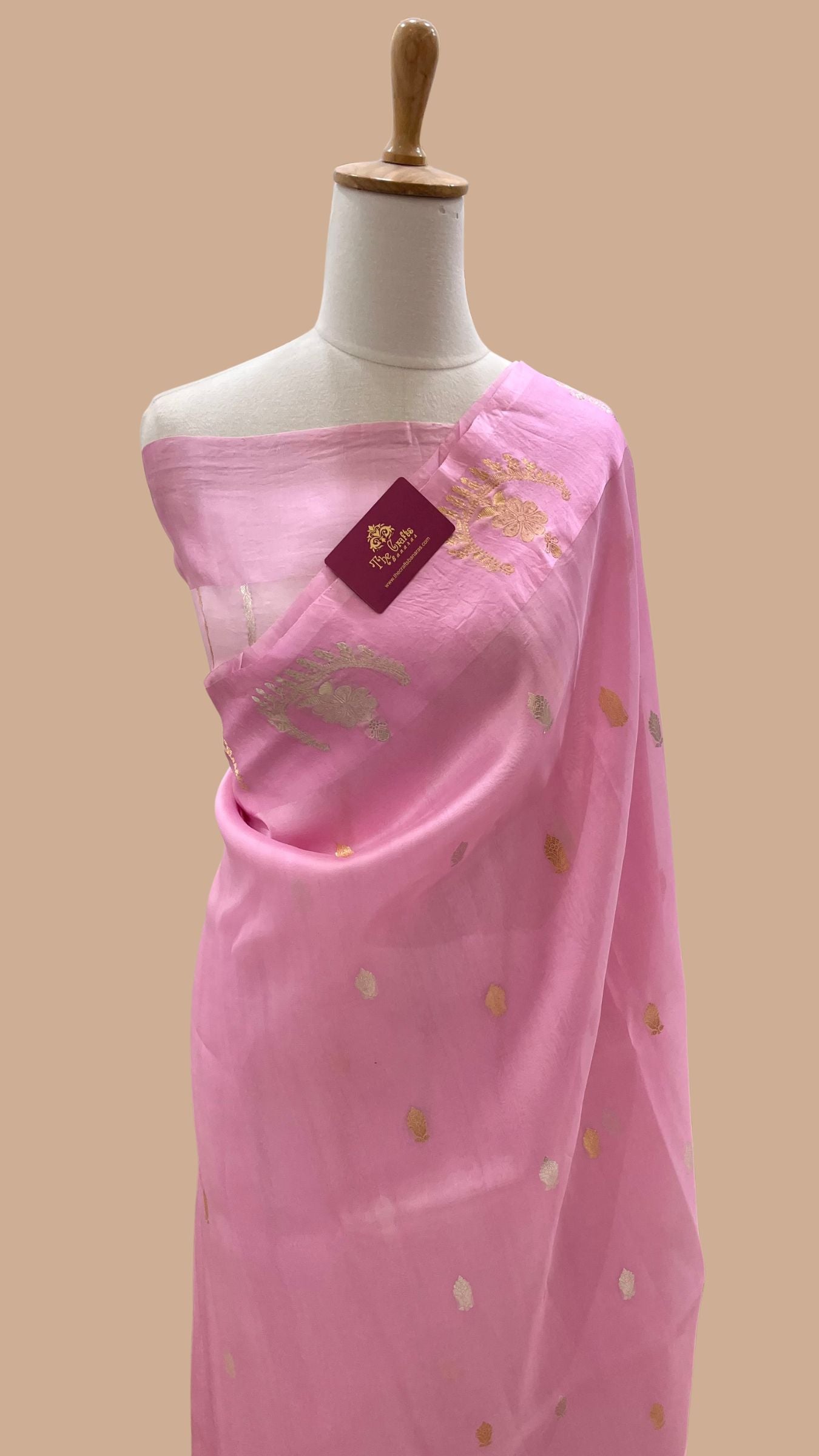 Pure Kora Silk Handloom Banarasi Saree