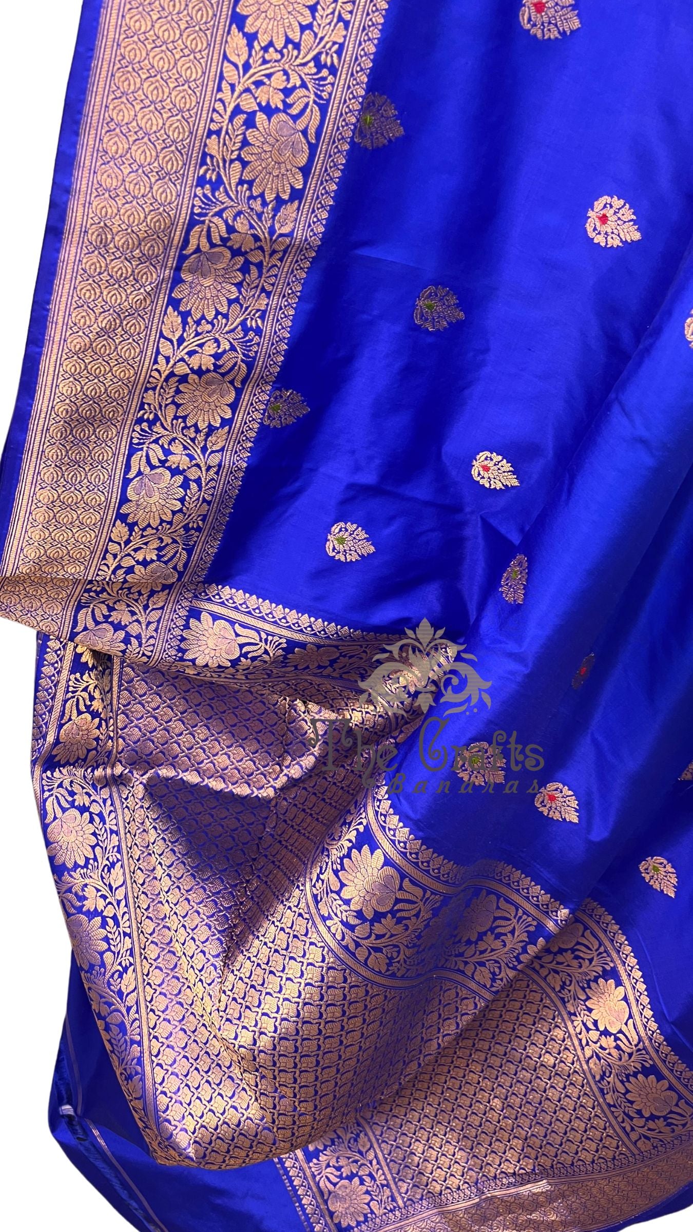 Pure Katan Silk Handloom Banarasi Saree - Kadhua Buti